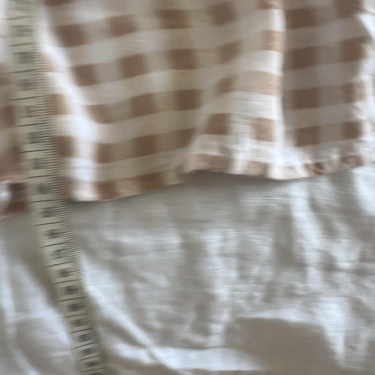 Brown Gingham Babydoll Dress S M L Tiered Ruffle Cotton Blend Cottagecore Mini — photo 7 of 8