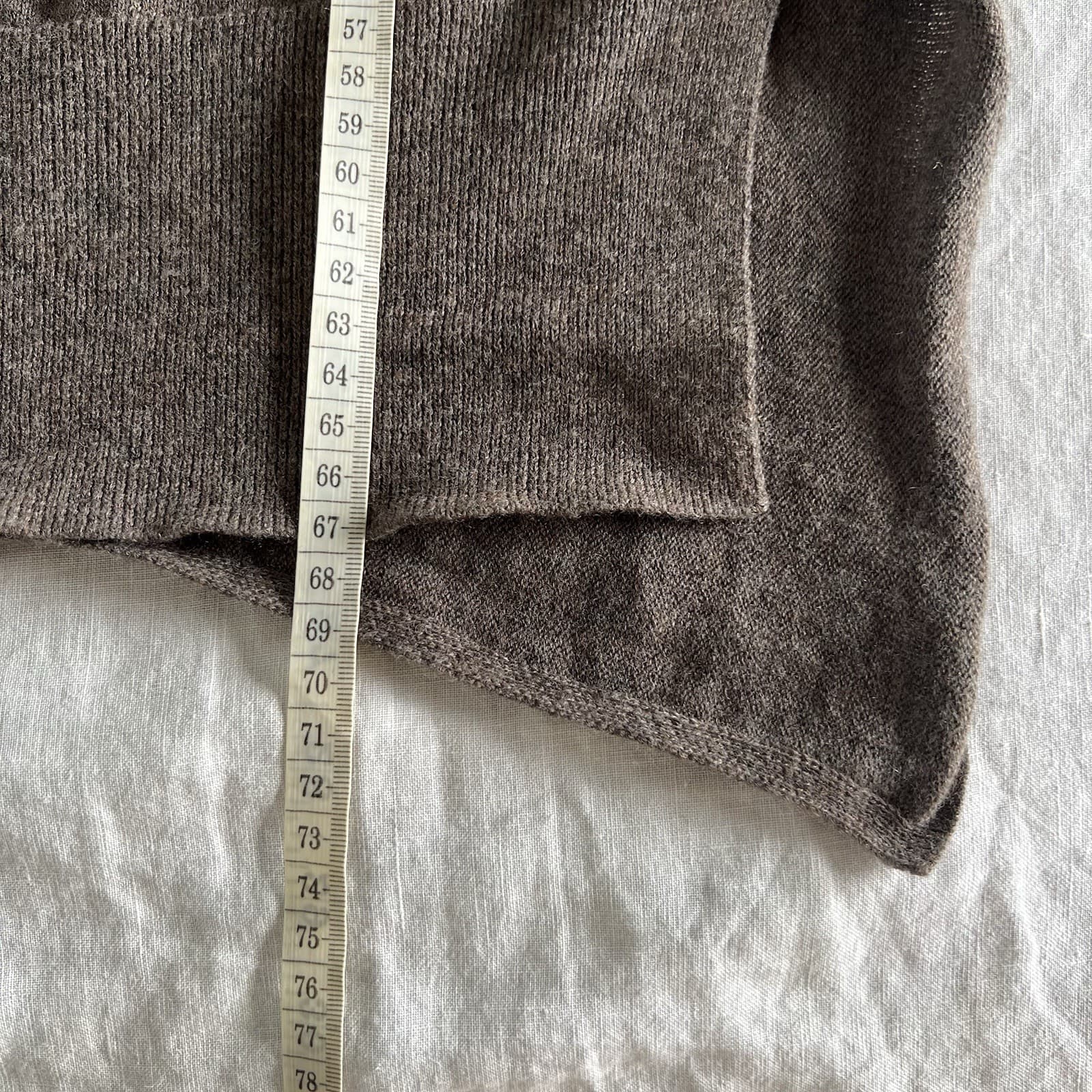 Lounge The Label Wool Cashmere Blend Knit Jumper Brown Marle Asymmetric S — photo 9 of 10