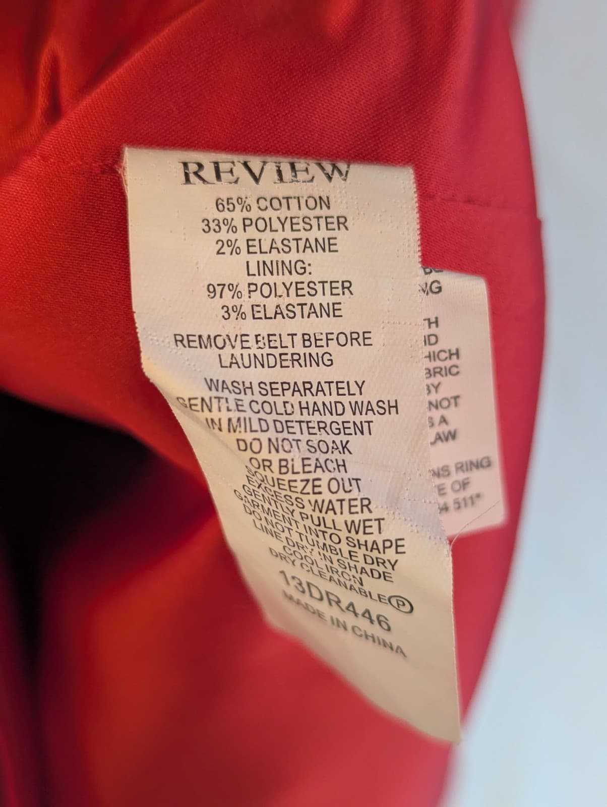 Review Red Peplum Pencil Dress Cocktail Office Work Polka Dot Size 8 AUS 4 US — photo 7 of 8