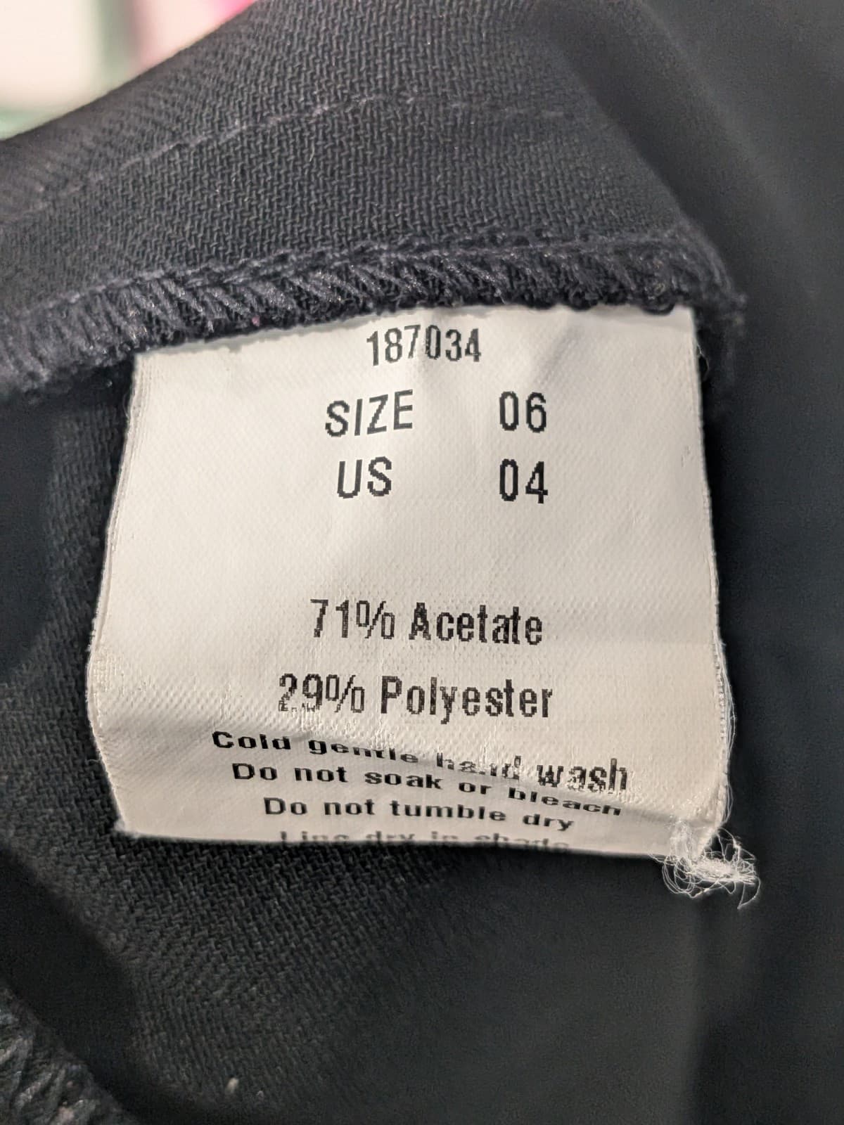 Carla Zampatti Black Tailored Pants Size 6 AUS 4 US Classic Zip Corporate — photo 9 of 9