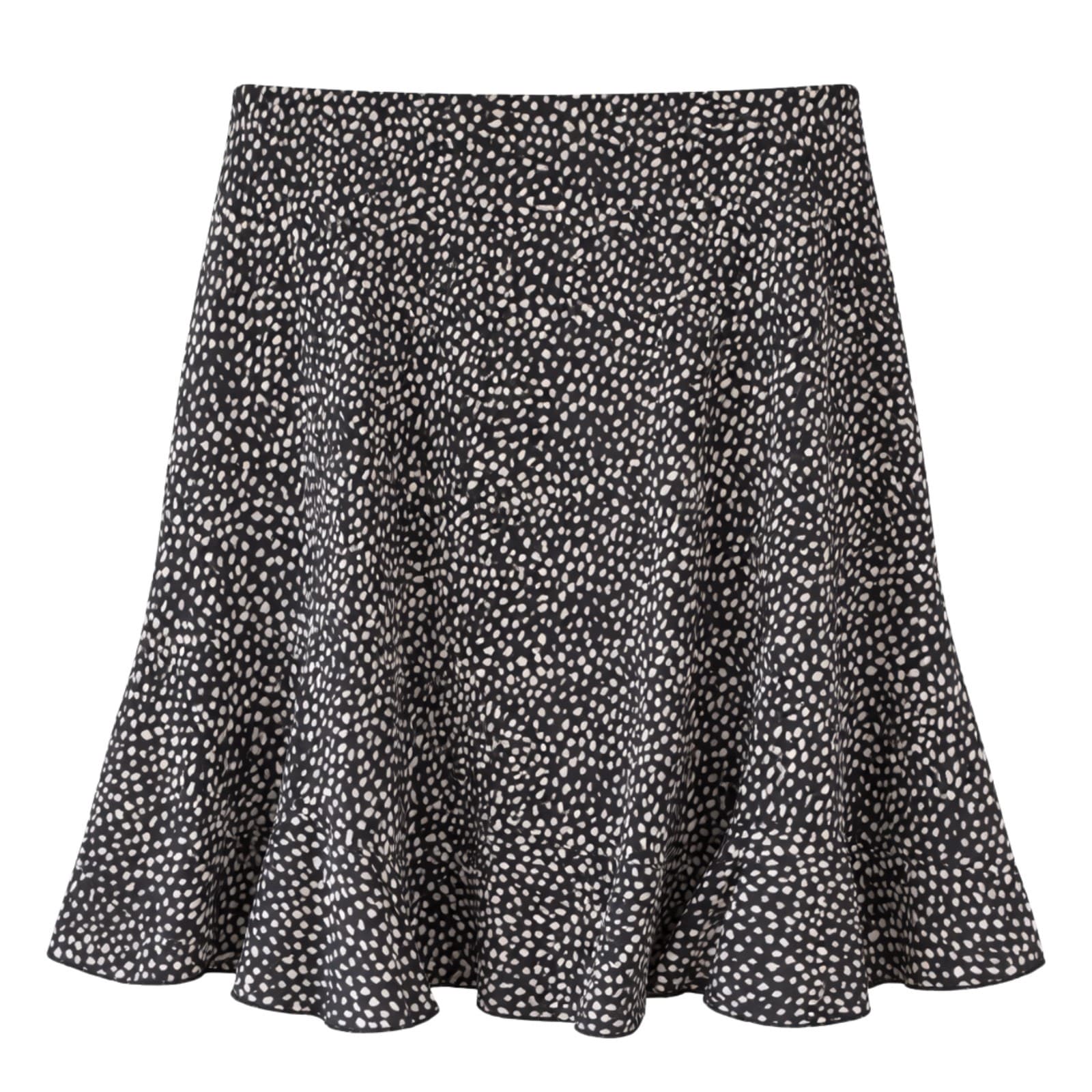 Jane Lamerton Skirt A-line flippy black and white Polka Dot Spot Size 12 — photo 1 of 7