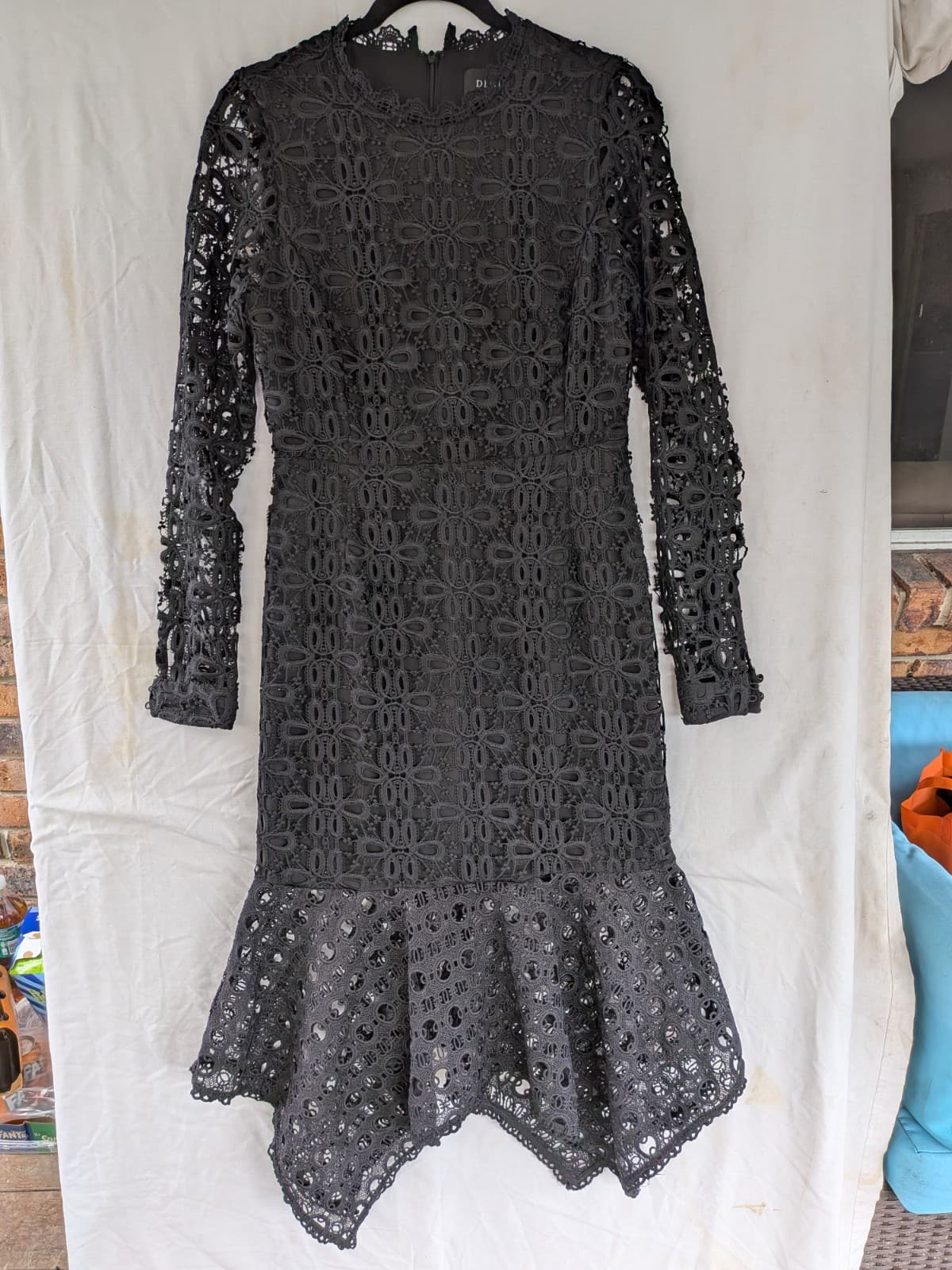 Decjuba Lace Dress Black Long Sleeve Mermaid Formal Size 10 AUS 6 US — photo 2 of 16