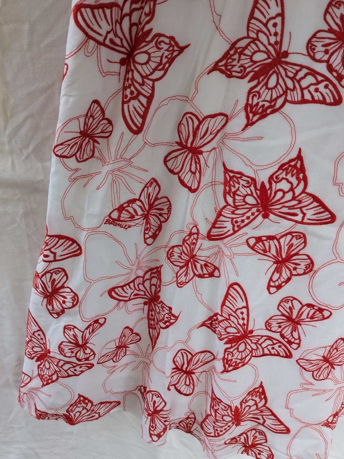 Review x Bromley Dress Red Butterfly Retro Fit Flare Wedding Size 16 — photo 3 of 15