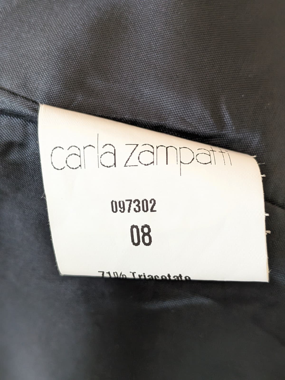 Bianca Spender Carla Zampatti Dress Black Draped V Neck Cocktail Designer AU 8 — photo 9 of 12