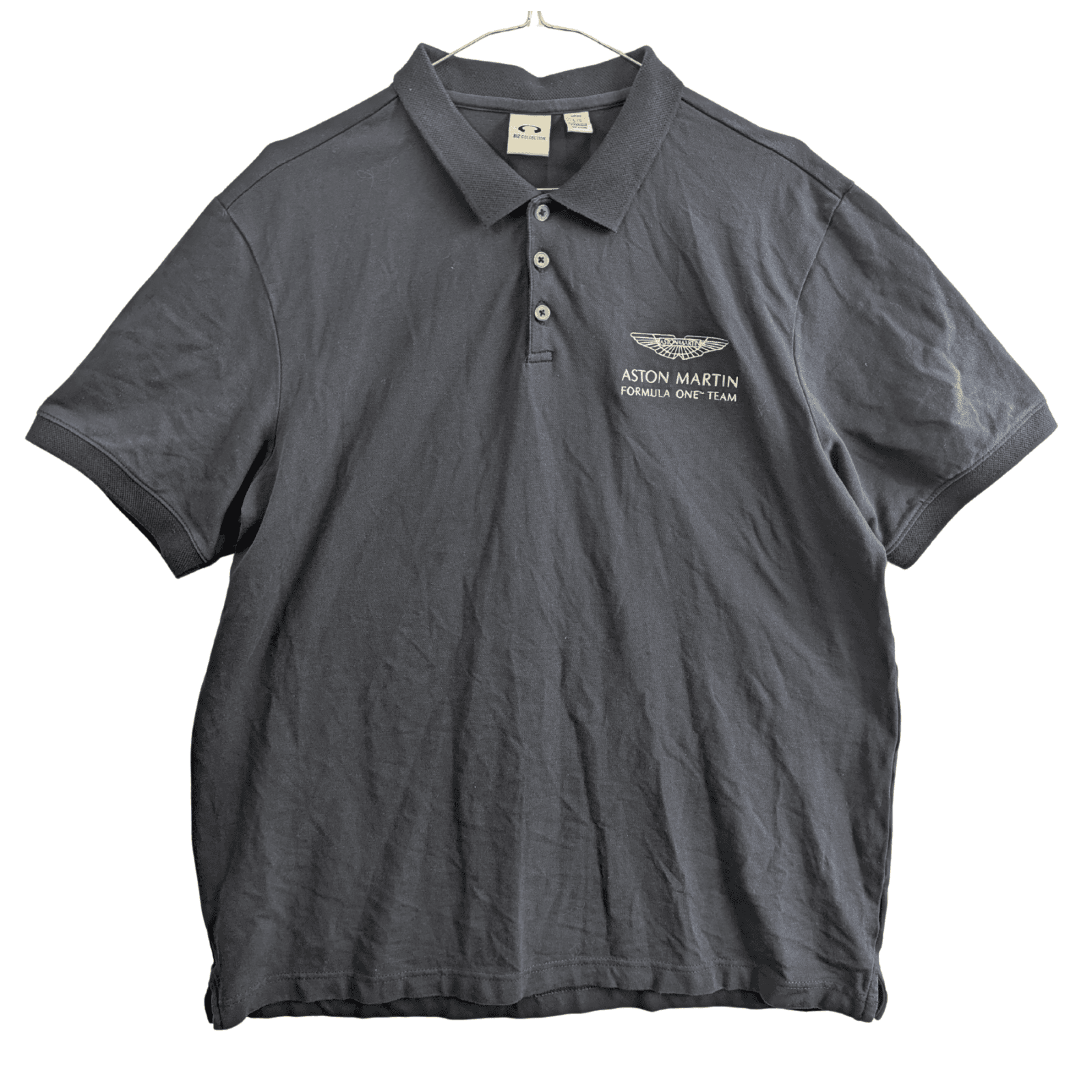 Aston Martin Formula One Team Polo Shirt Biz Collection Mens L Black Cognizant — photo 1 of 6