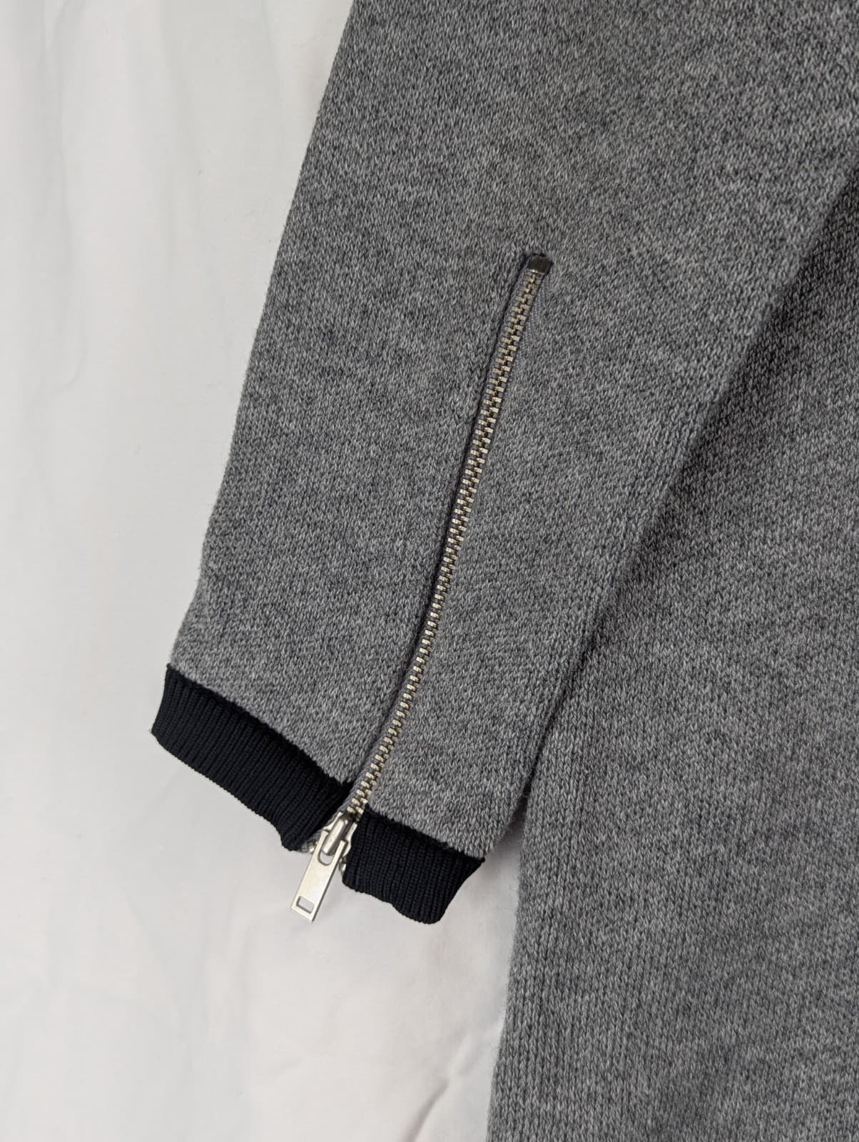 COS Dress Grey Wool Blend Sweater Zip Cuff Long Sleeve Size M Aus 12 — photo 12 of 12