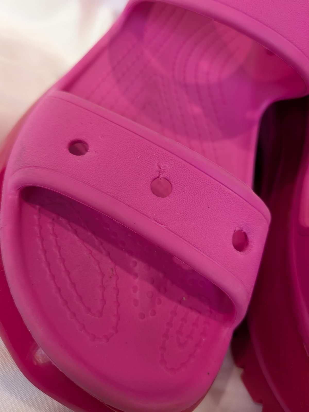 Crocs Classic Crush Sandals Pink Platform Narrow Fit Womens US 8 EU 38-39 — photo 9 of 13