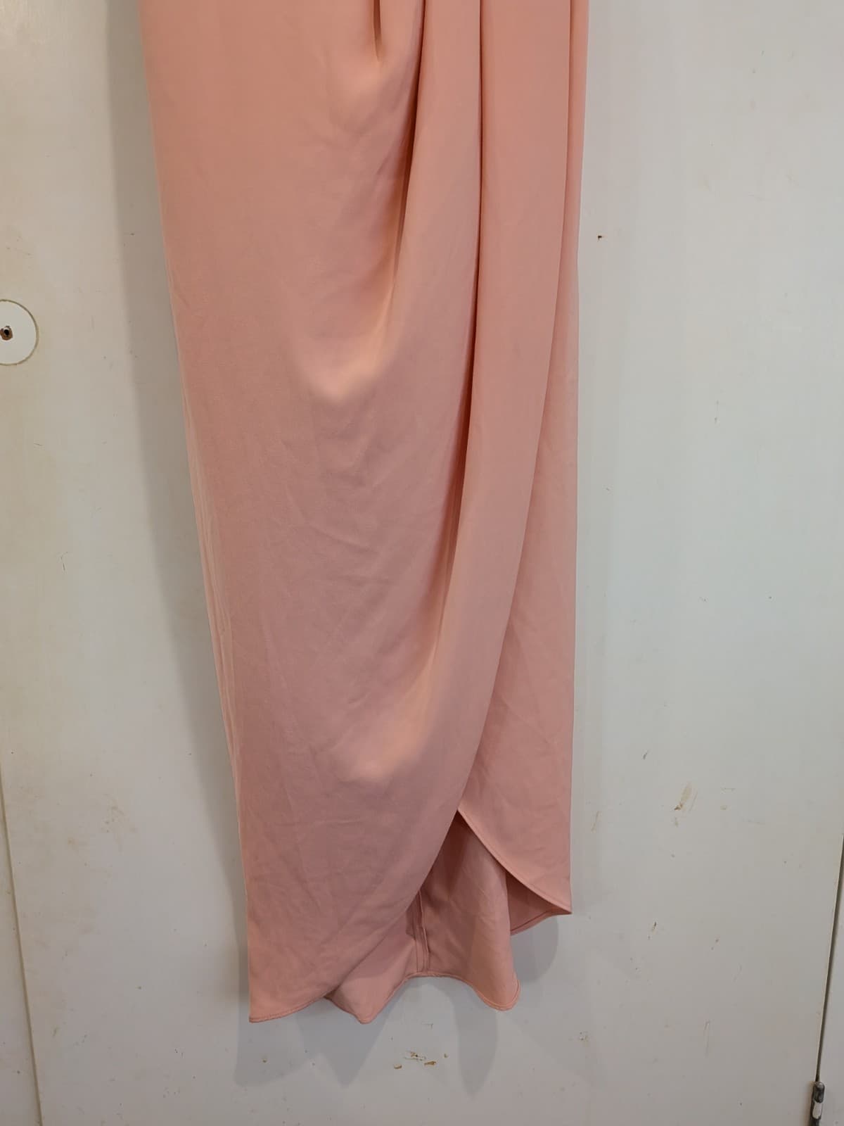 Shona Joy Midi Dress Blush Pink Wrap Style Slip Cocktail Wedding Size 12 — photo 3 of 10