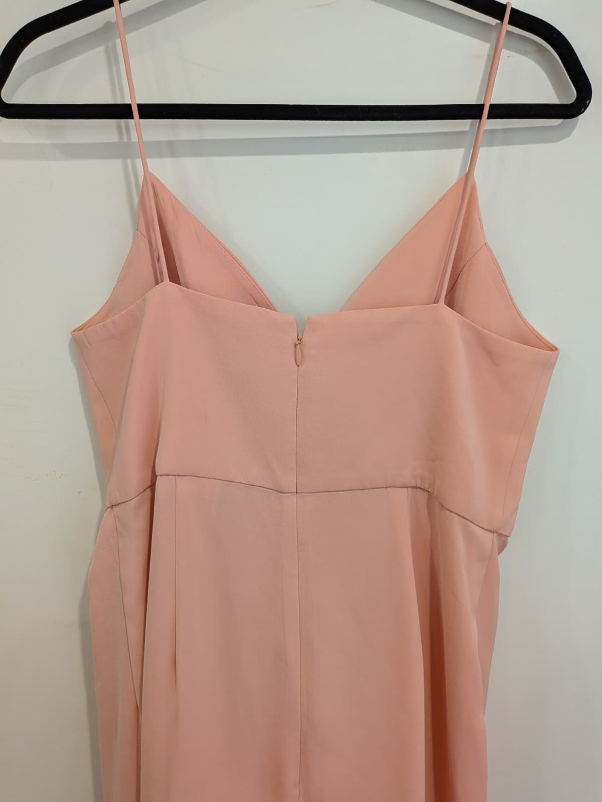 Shona Joy Midi Dress Blush Pink Wrap Style Slip Cocktail Wedding Size 12 — photo 7 of 10