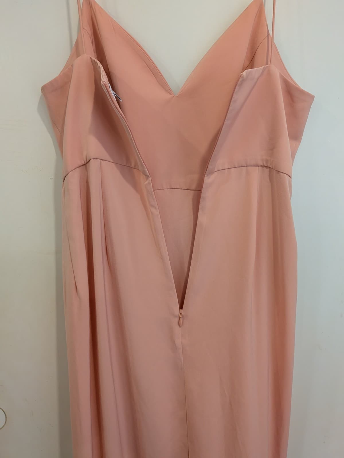 Shona Joy Midi Dress Blush Pink Wrap Style Slip Cocktail Wedding Size 12 — photo 8 of 10