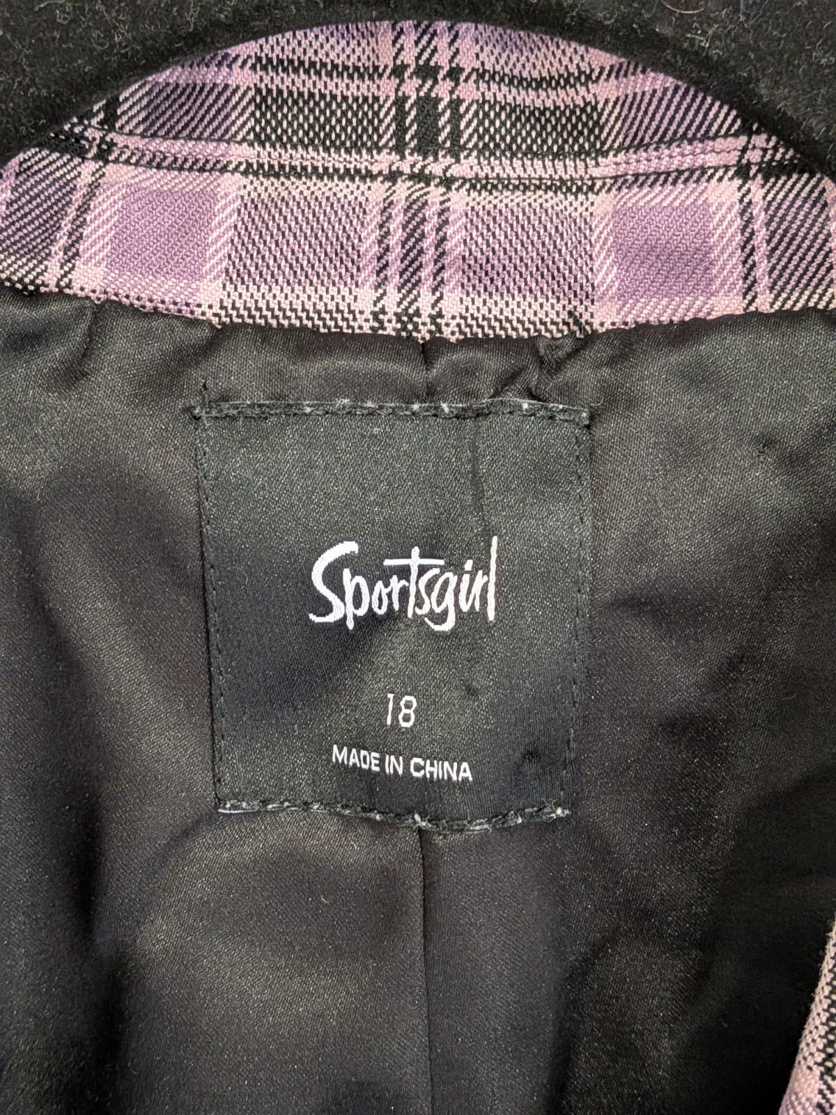 Sportsgirl Plaid Blazer Skirt Set Purple Y2K Mini Preppy School AUS 18 — photo 11 of 15