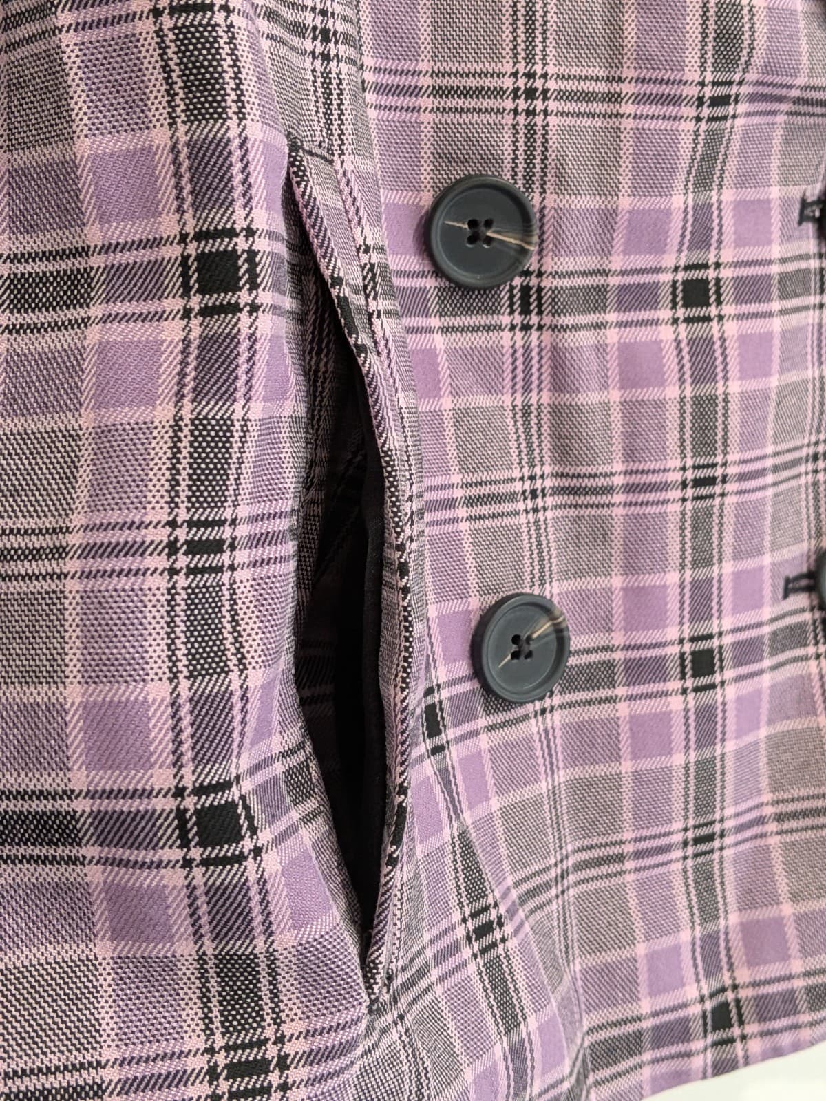 Sportsgirl Plaid Blazer Skirt Set Purple Y2K Mini Preppy School AUS 18 — photo 12 of 15