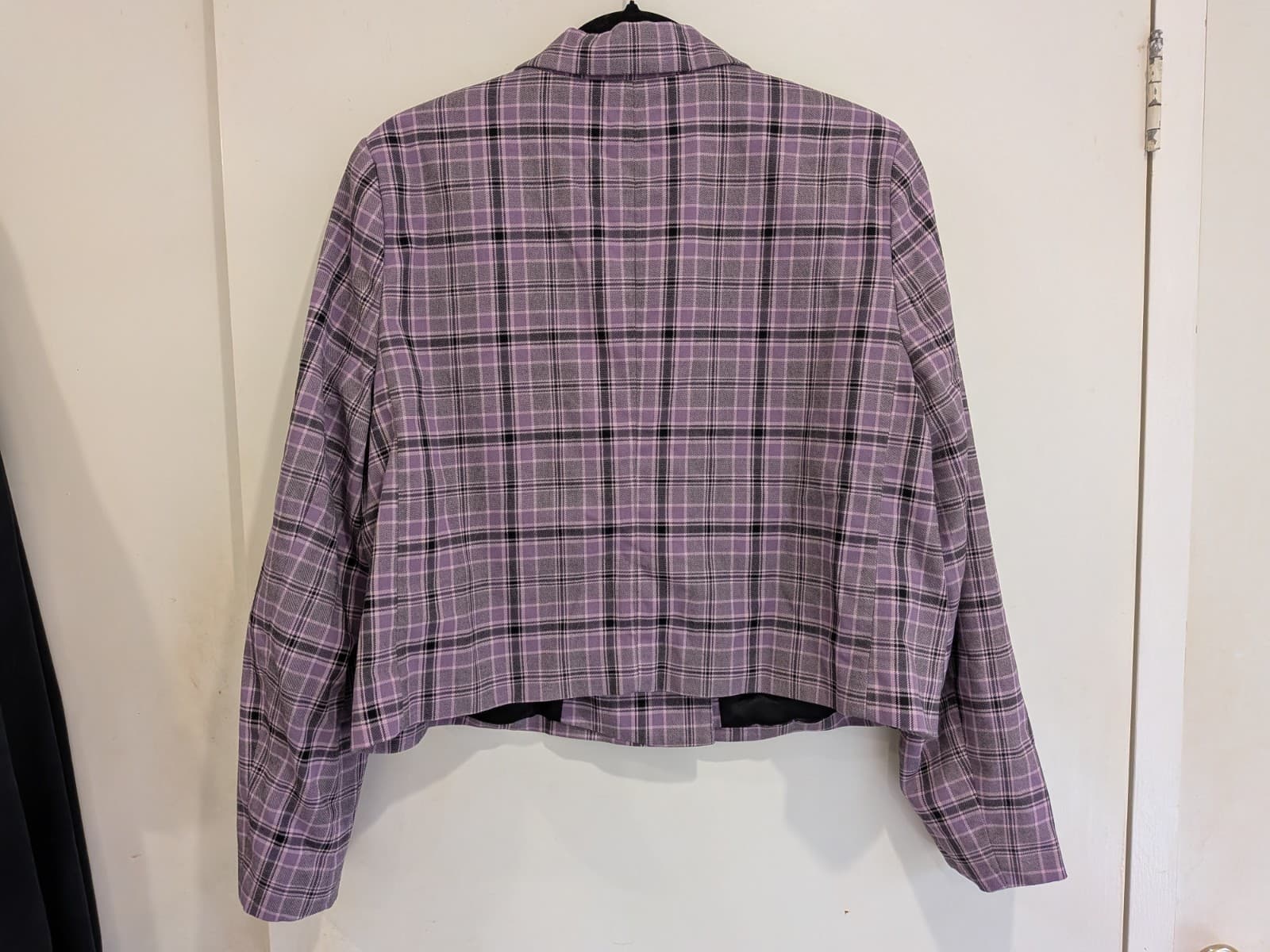 Sportsgirl Plaid Blazer Skirt Set Purple Y2K Mini Preppy School AUS 18 — photo 14 of 15