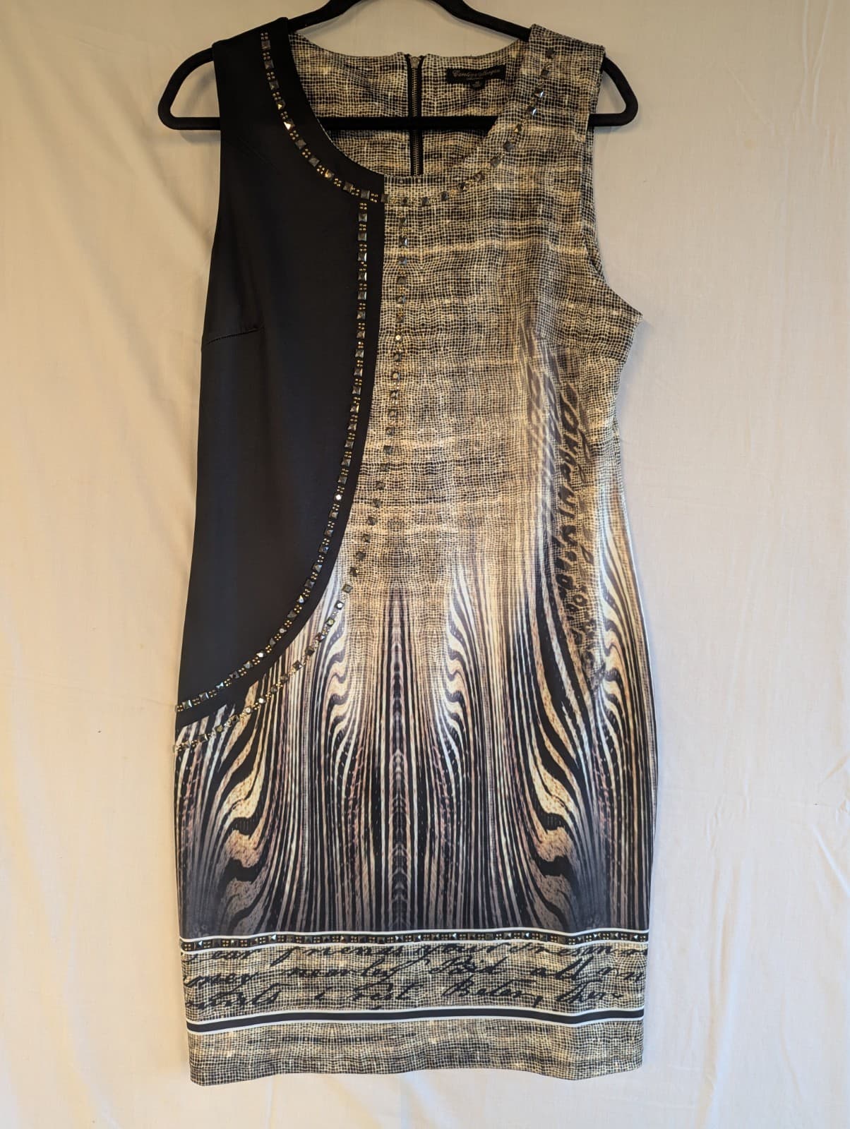 Caroline Morgan Dress Embellished Animal Print Bodycon Plus Size AUS 16 US 12 — photo 3 of 11