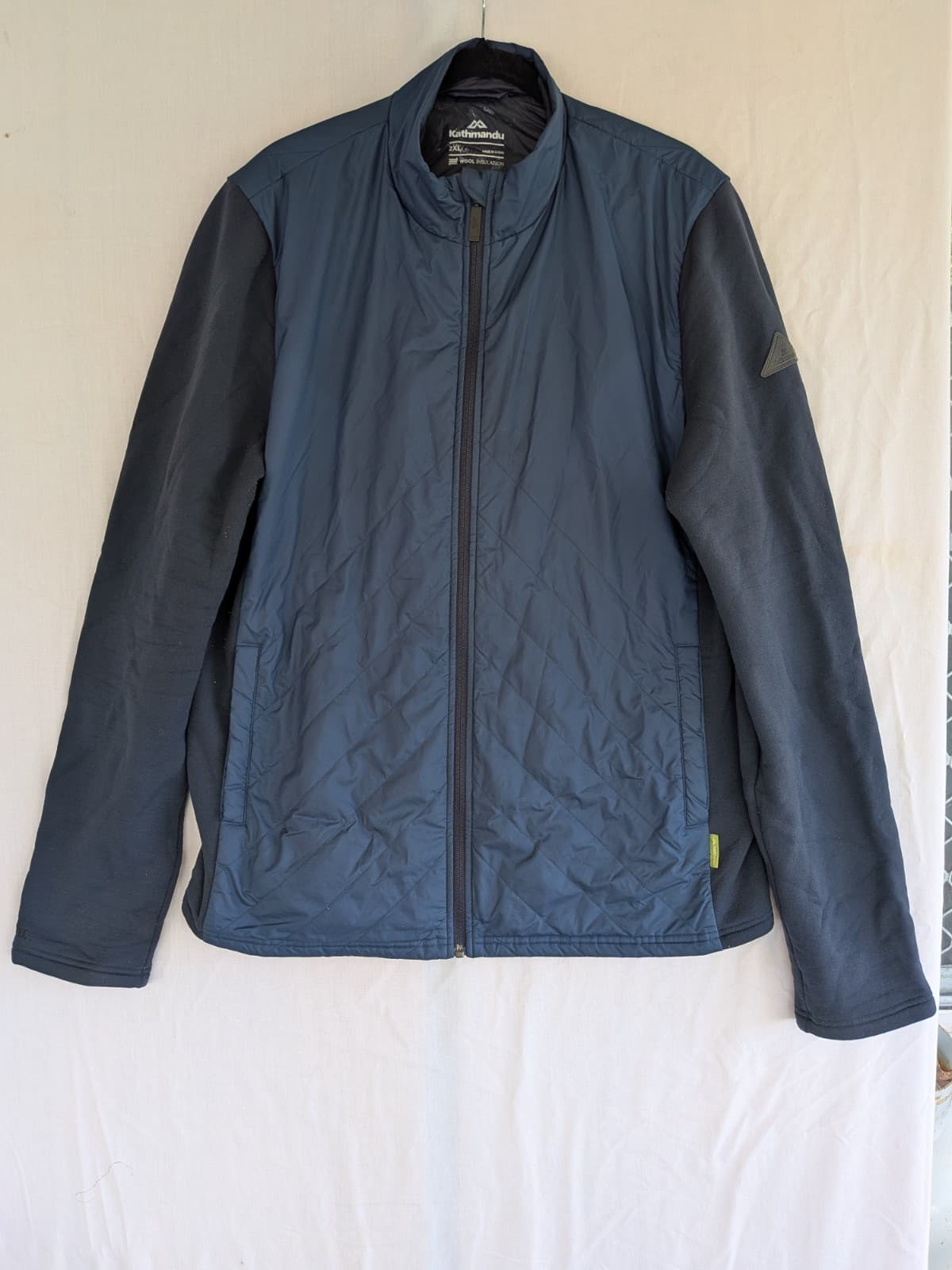 Kathmandu Mens Insulated Jacket Blue Wool Blend Warm Outdoor Hiking Size 2XL — photo 2 of 12