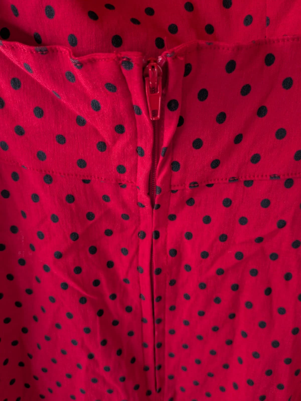 Hell Bunny Dress Red Black Retro Polka Dot Pin Up Rockabilly Size L AU 12 14 — photo 12 of 14