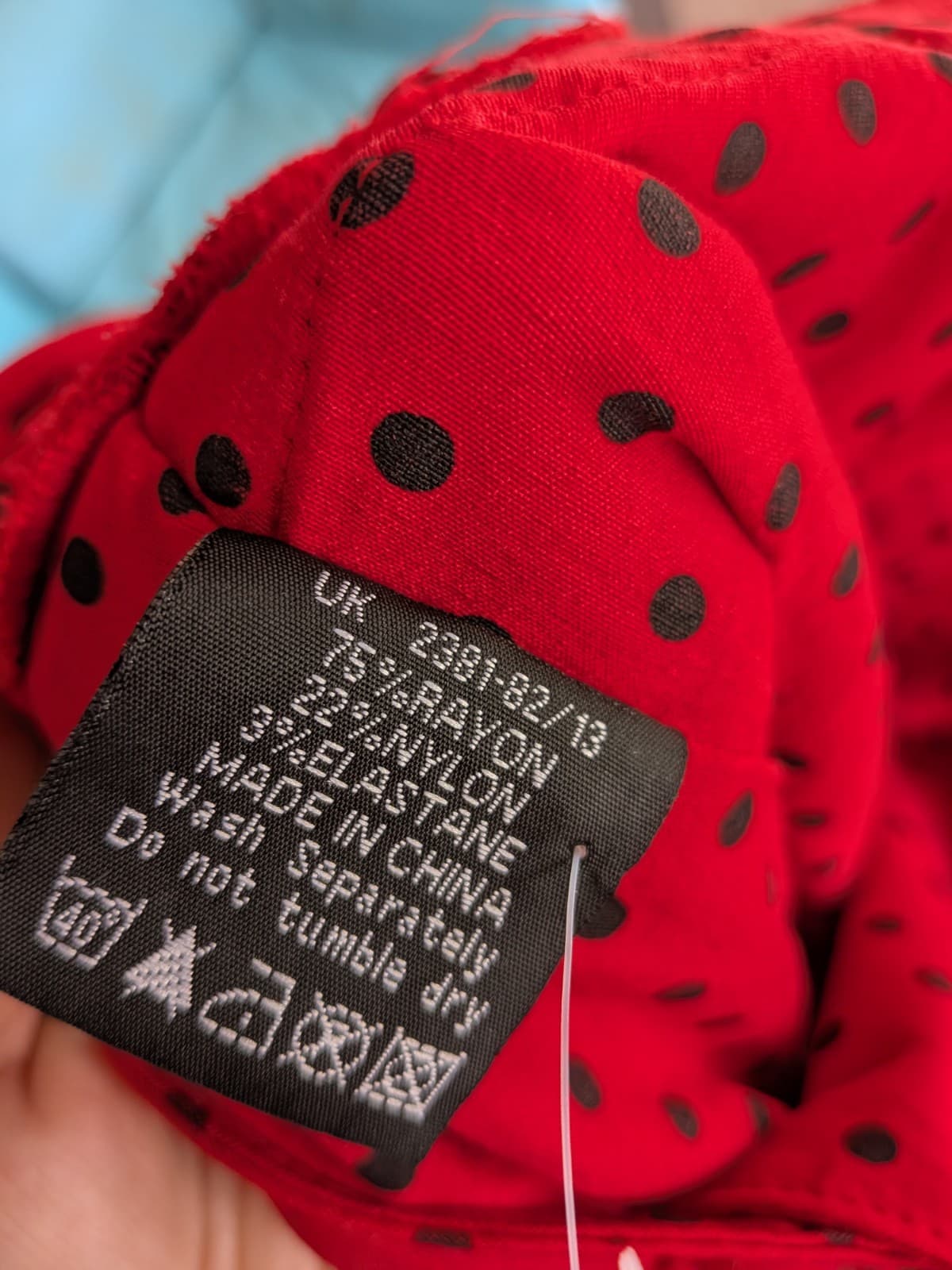 Hell Bunny Dress Red Black Retro Polka Dot Pin Up Rockabilly Size L AU 12 14 — photo 14 of 14