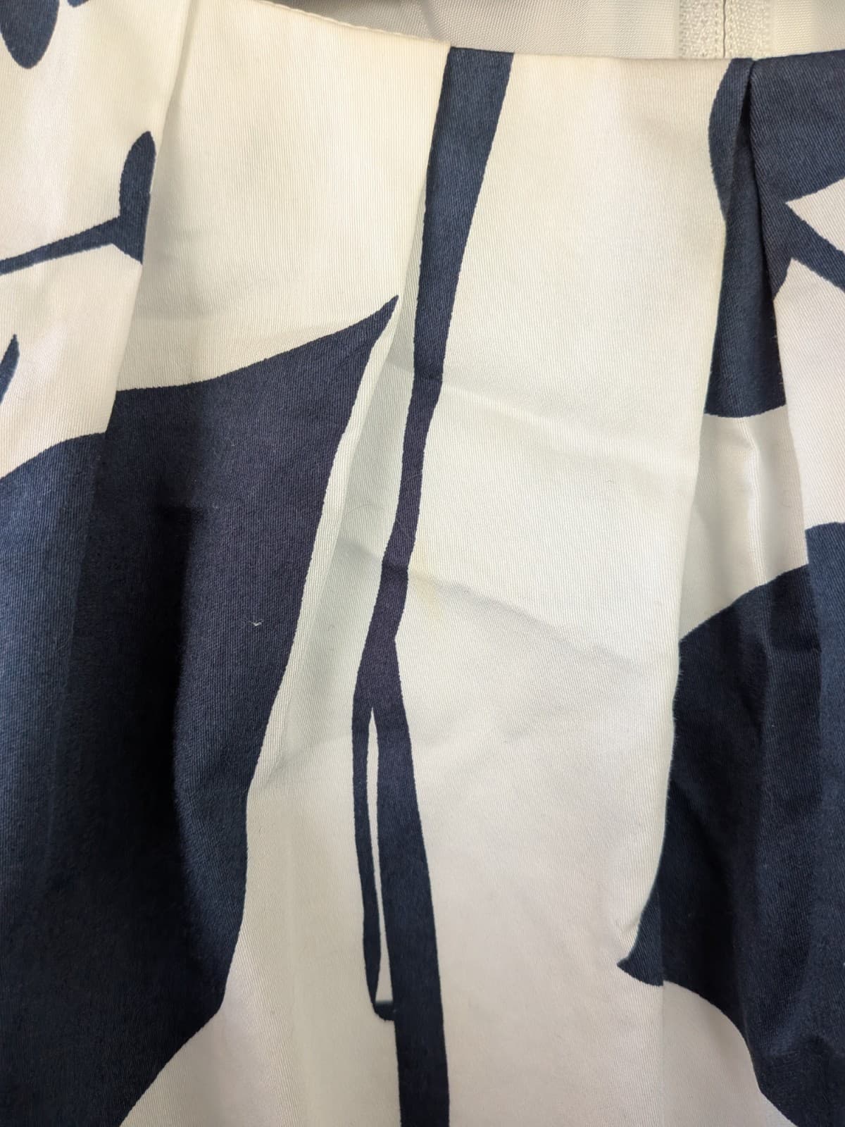 Liz Jordan Dress Size 14 Blue White Floral A Line Belted Sleeveless Work — photo 9 of 13