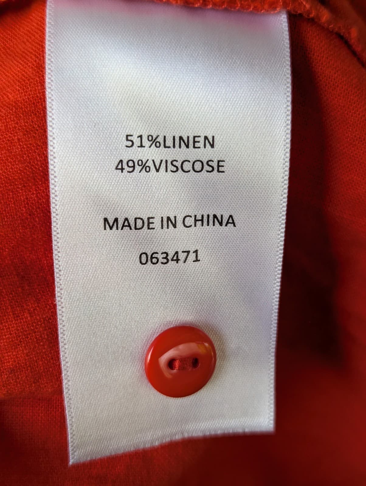 Sportsgirl Dress Orange Linen Puff Sleeve Tiered Mini Plus Size AU 16 US 12 — photo 9 of 12