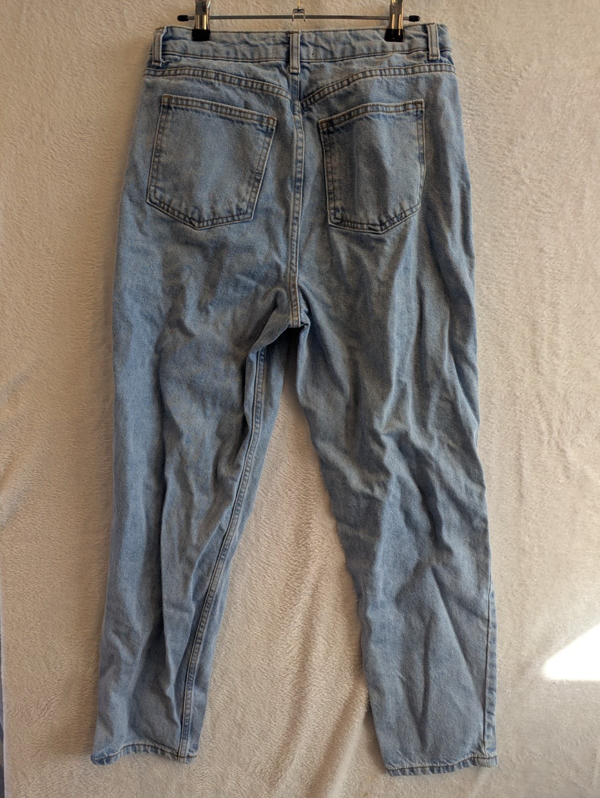 ASOS Design Womens Mom Jeans Size 28x30 Blue Denim High Waist Disney Punk AUS 10 — photo 11 of 14