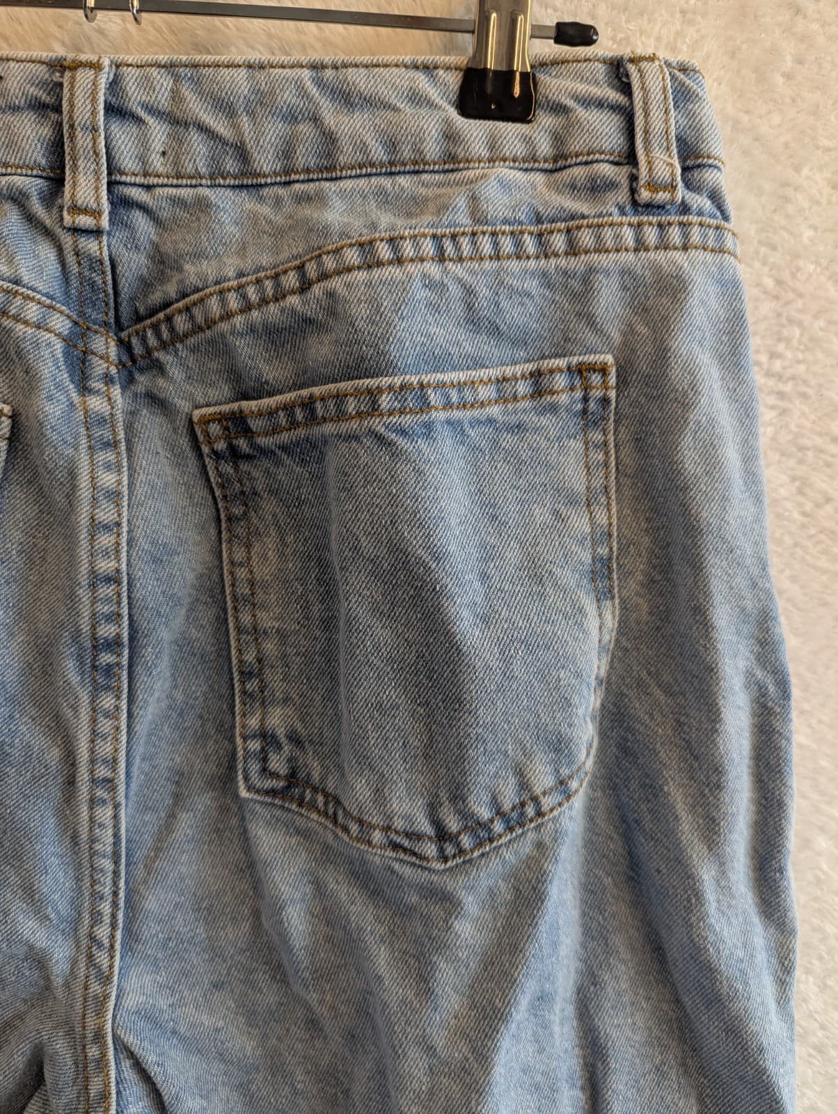 ASOS Design Womens Mom Jeans Size 28x30 Blue Denim High Waist Disney Punk AUS 10 — photo 12 of 14