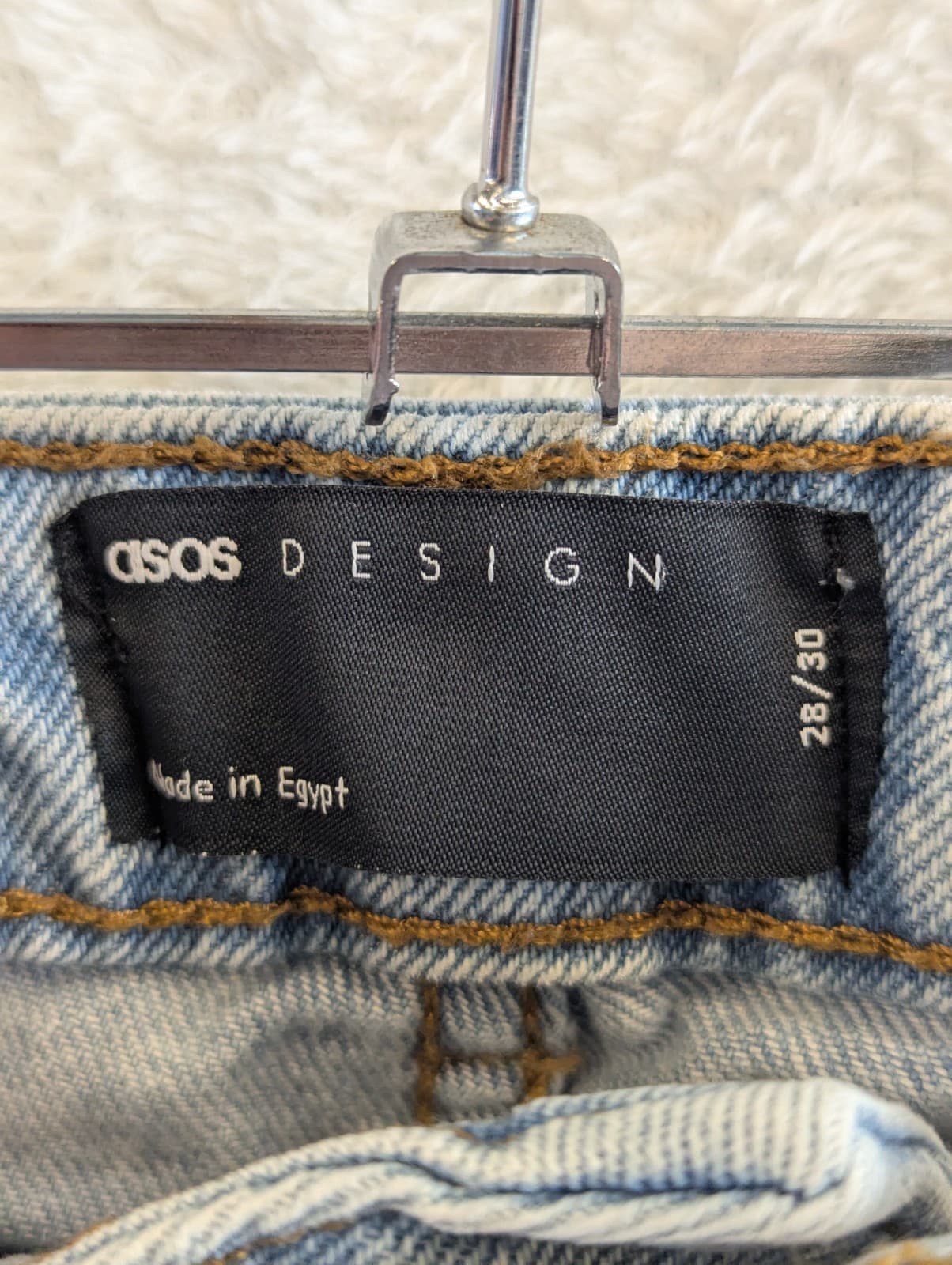 ASOS Design Womens Mom Jeans Size 28x30 Blue Denim High Waist Disney Punk AUS 10 — photo 14 of 14