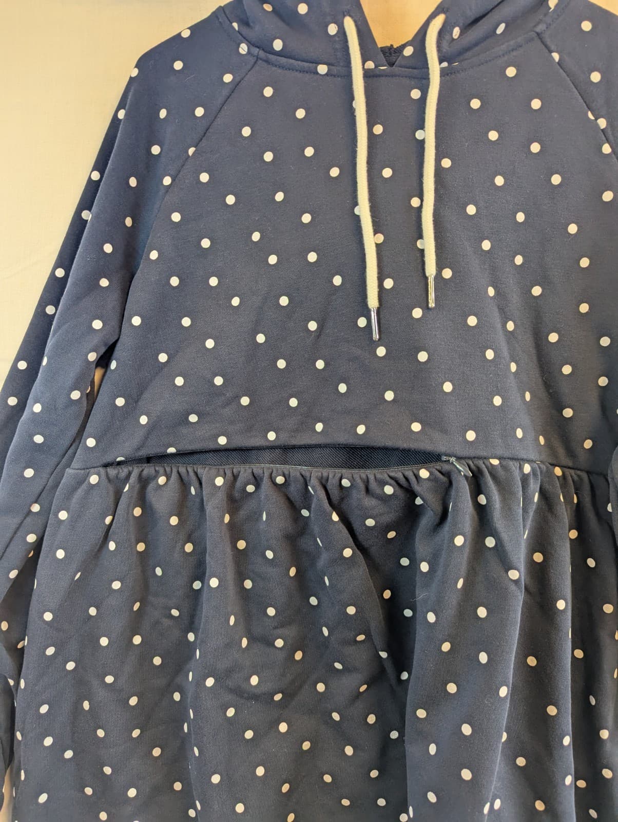 Seraphine Mama Mini Navy Polka Dot Hoodie AUS M 12 Nursing Maternity Jumper — photo 5 of 9