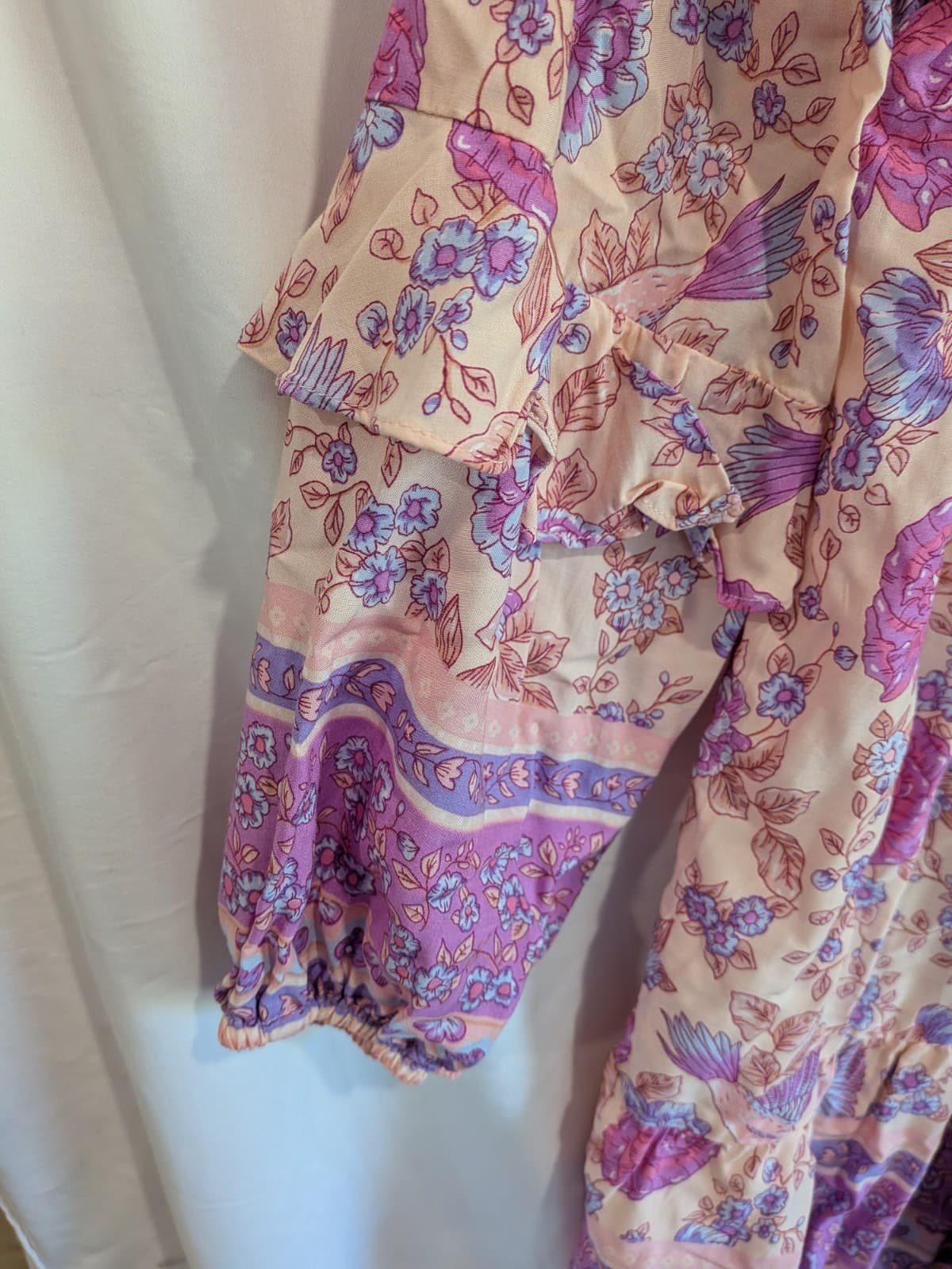 Dreamcatcher Boho Mini Dress Pink Floral Cottagecore Beach AUS 10 Festival NWT — photo 4 of 13