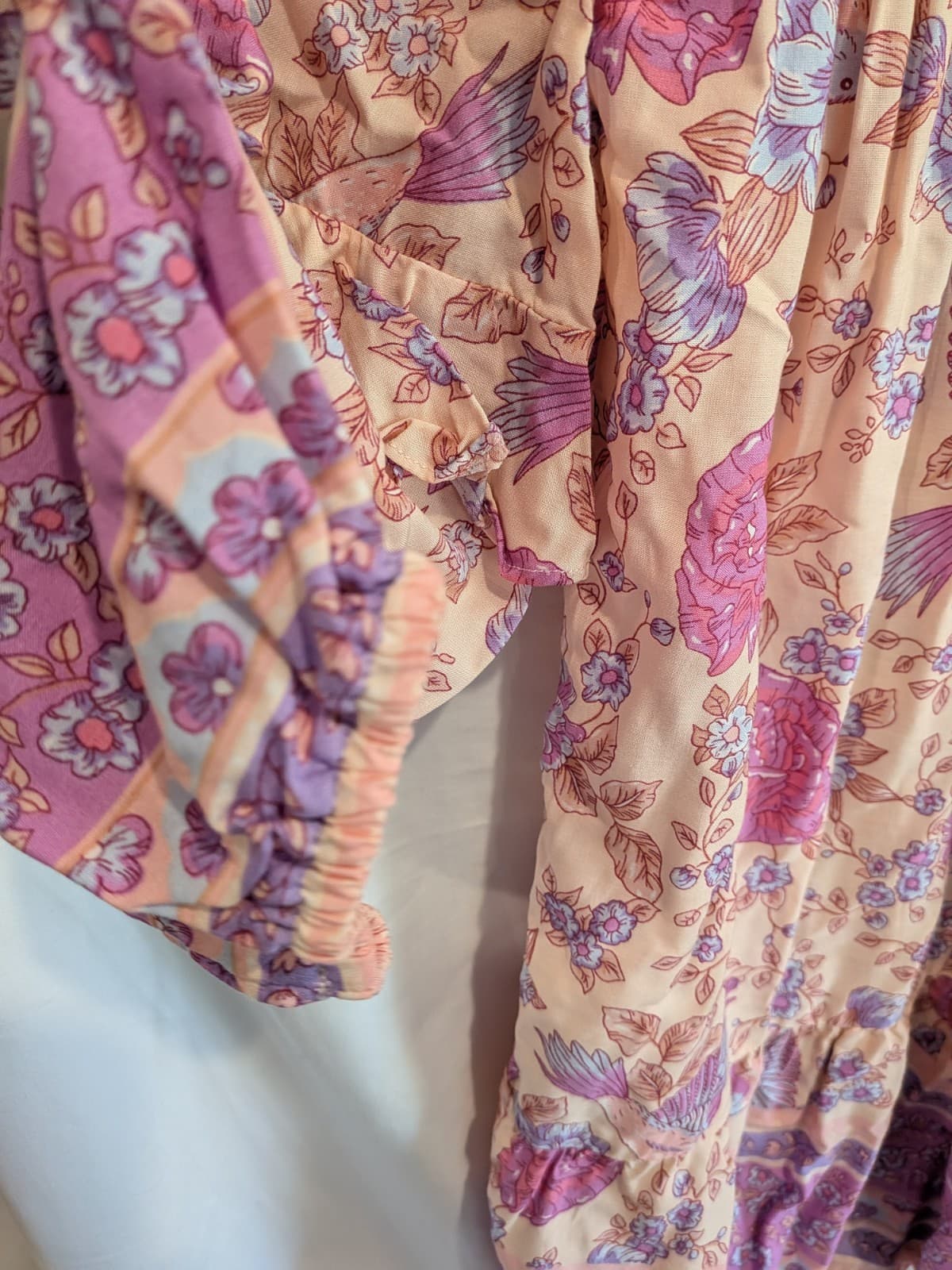 Dreamcatcher Boho Mini Dress Pink Floral Cottagecore Beach AUS 10 Festival NWT — photo 5 of 13