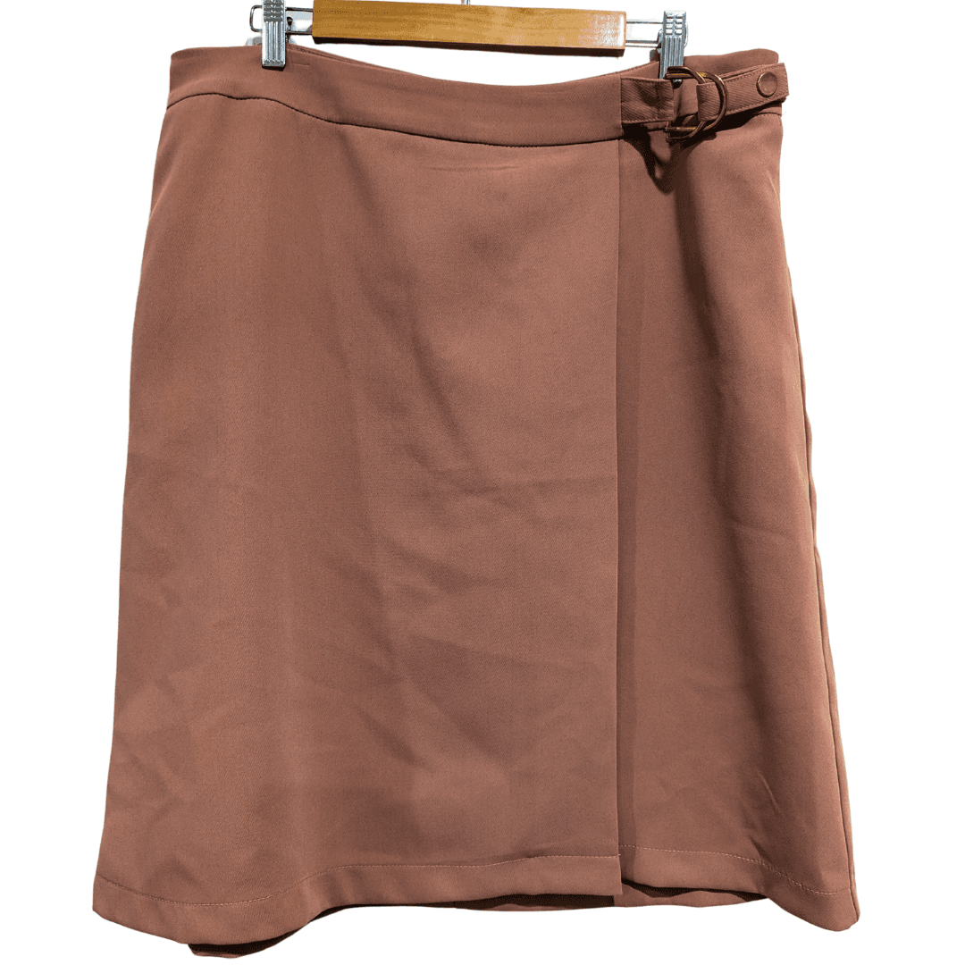 Table Eight Skirt Blush Pink Gold Buckle Wrap Corporate Plus Size Aus 16 Us 12 — photo 2 of 6
