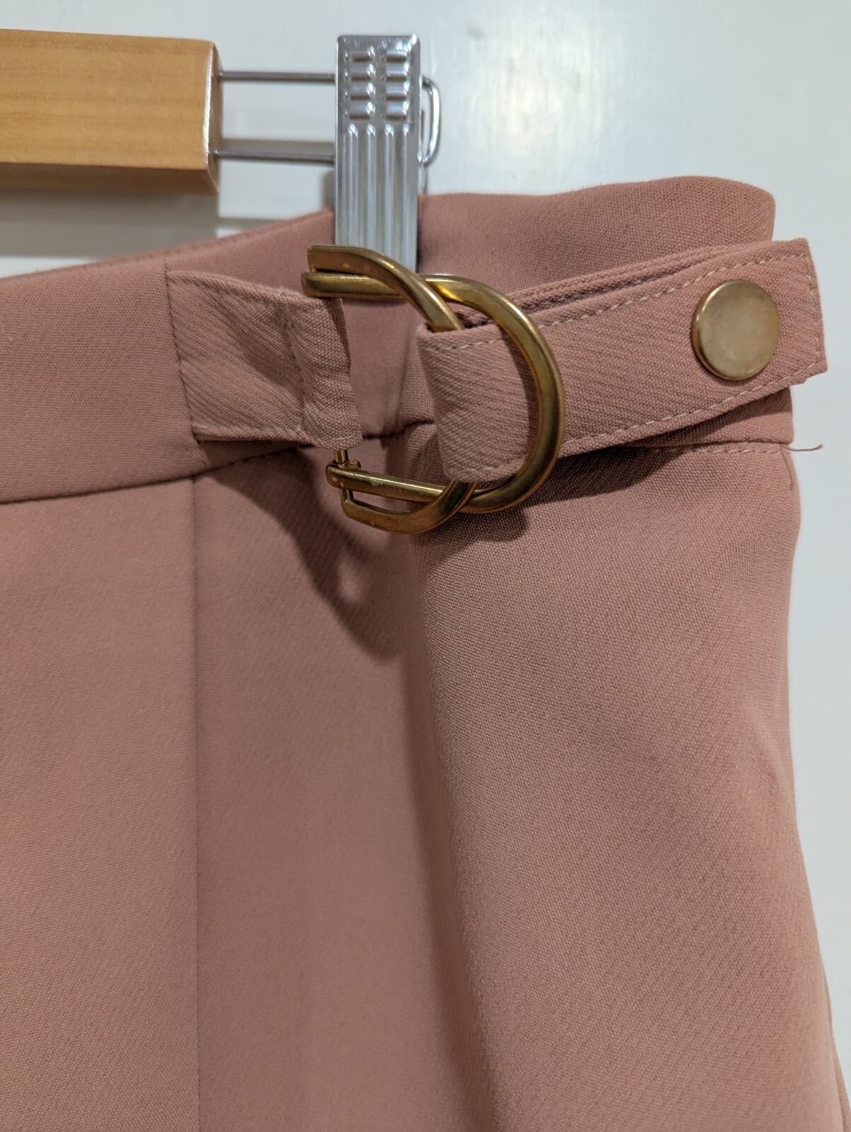 Table Eight Skirt Blush Pink Gold Buckle Wrap Corporate Plus Size Aus 16 Us 12 — photo 4 of 6