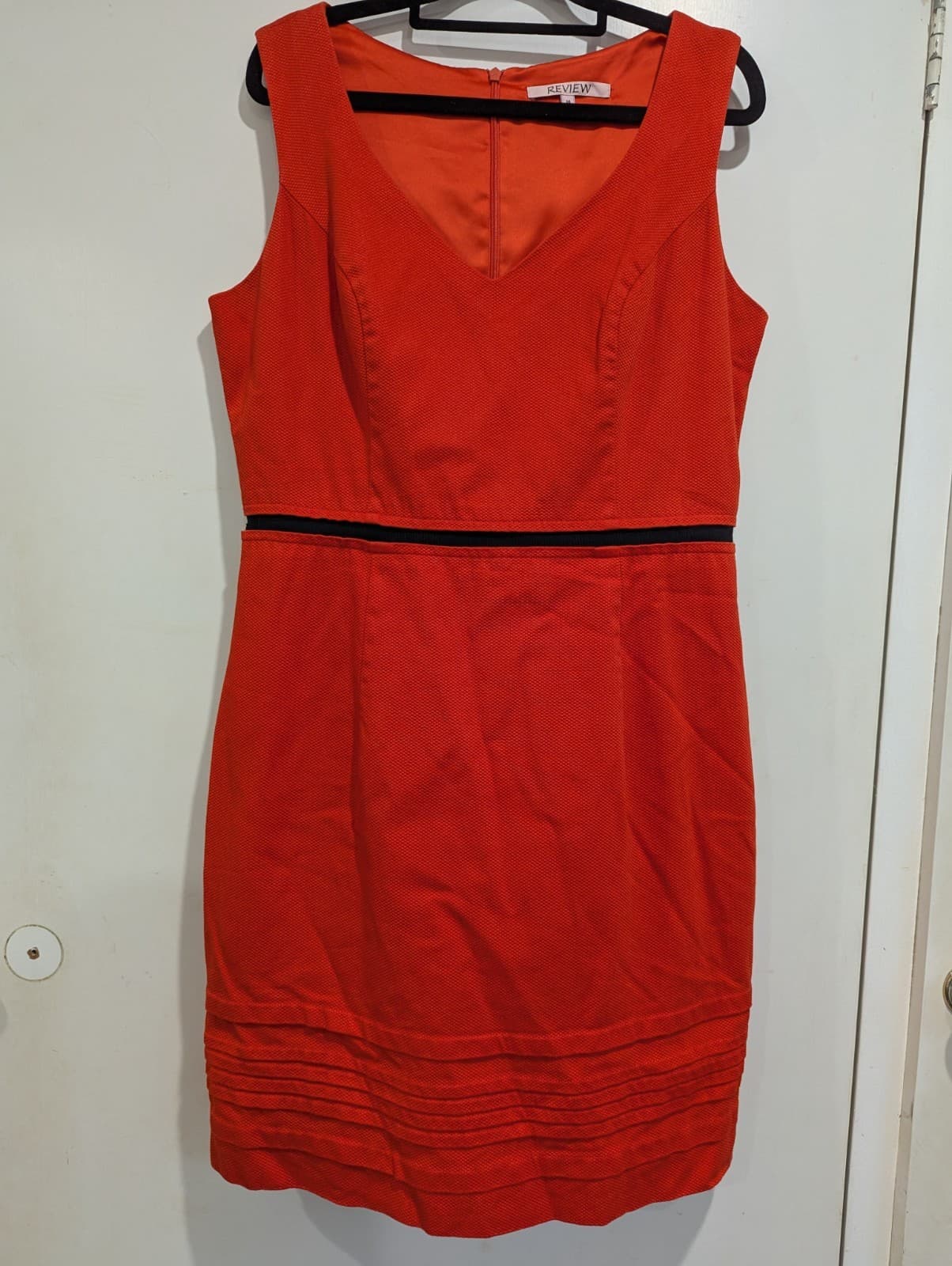 Review Dress Red Wiggle Pencil Workwear Wedding Plus Size Aus 16 US 12 — photo 3 of 6