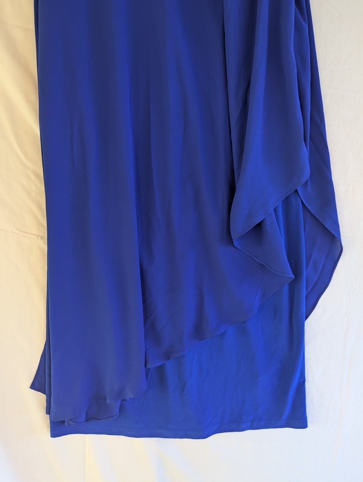 Joseph Ribkoff Royal Blue Cape Overlay Dress Size 8 Cocktail Formal Floppy — photo 5 of 9