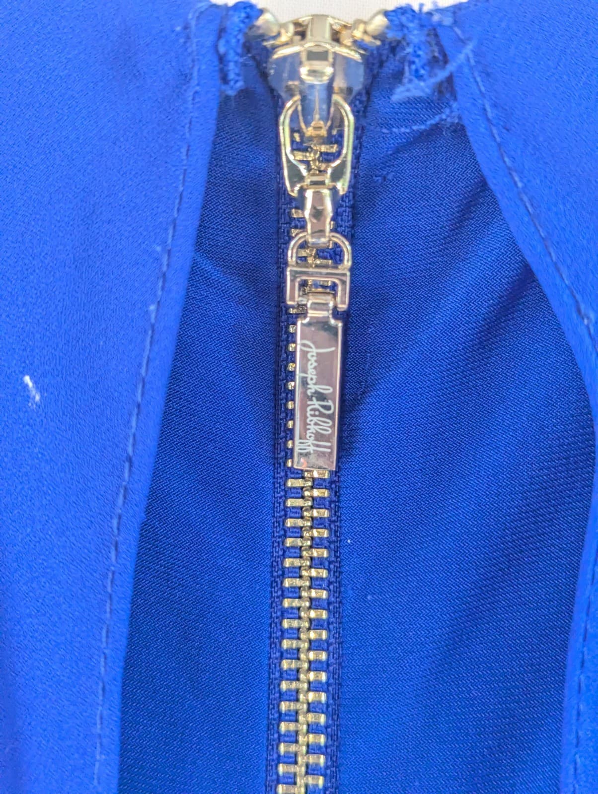 Joseph Ribkoff Royal Blue Cape Overlay Dress Size 8 Cocktail Formal Floppy — photo 8 of 9
