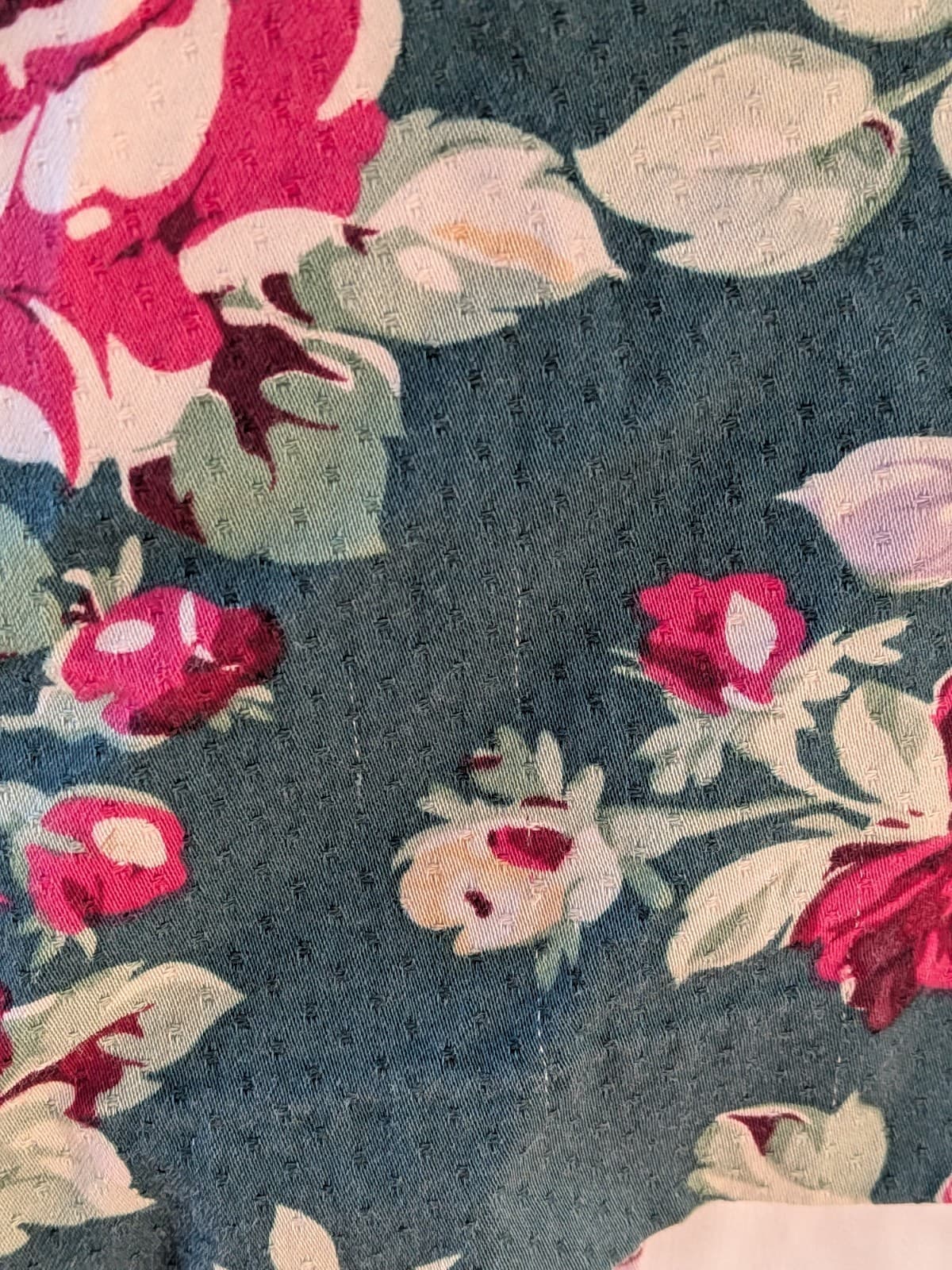Review Skirt Pencil Floral Green Pink Cotton Stretch Corporate Office Size 16 — photo 4 of 11