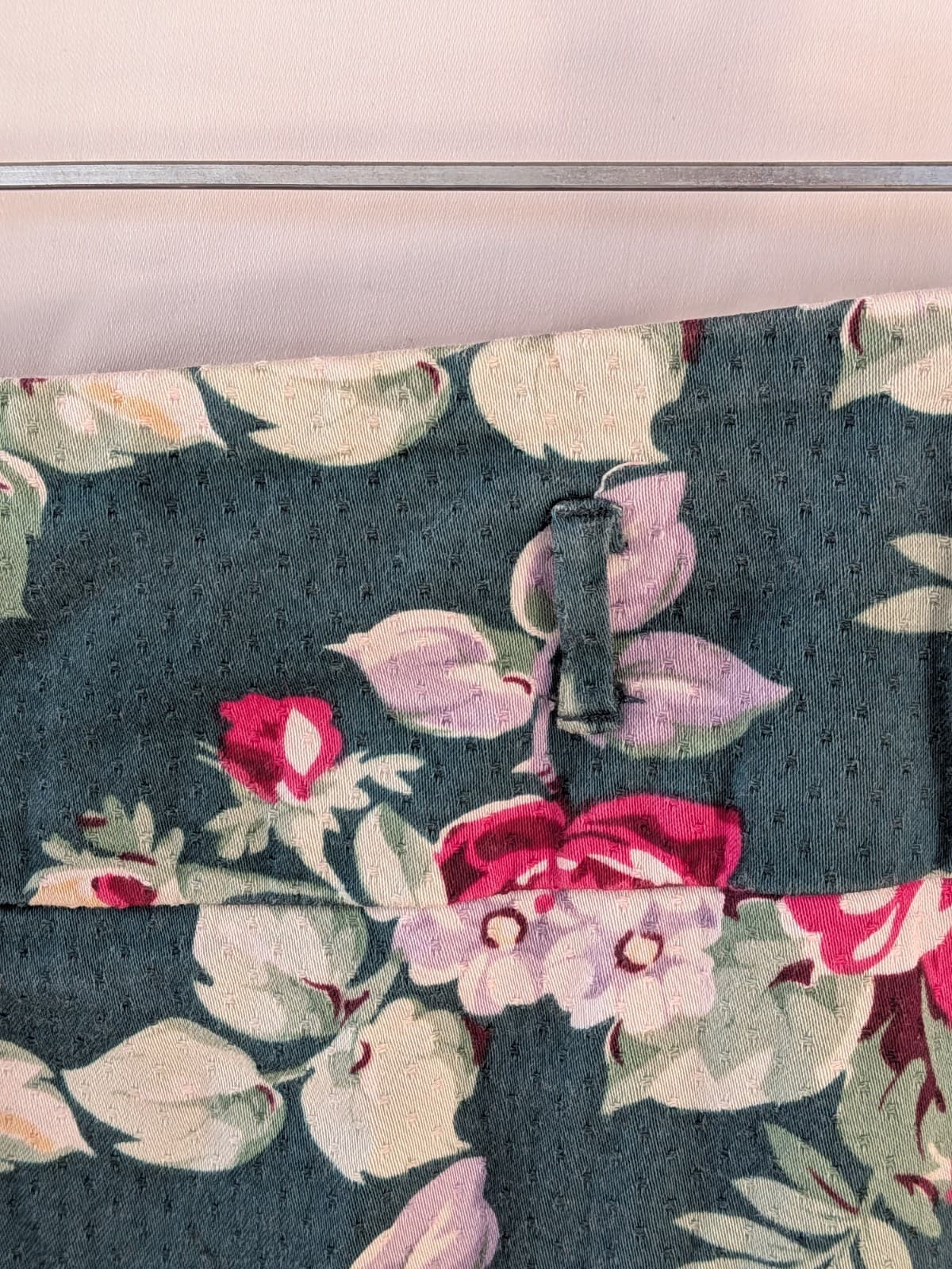 Review Skirt Pencil Floral Green Pink Cotton Stretch Corporate Office Size 16 — photo 6 of 11