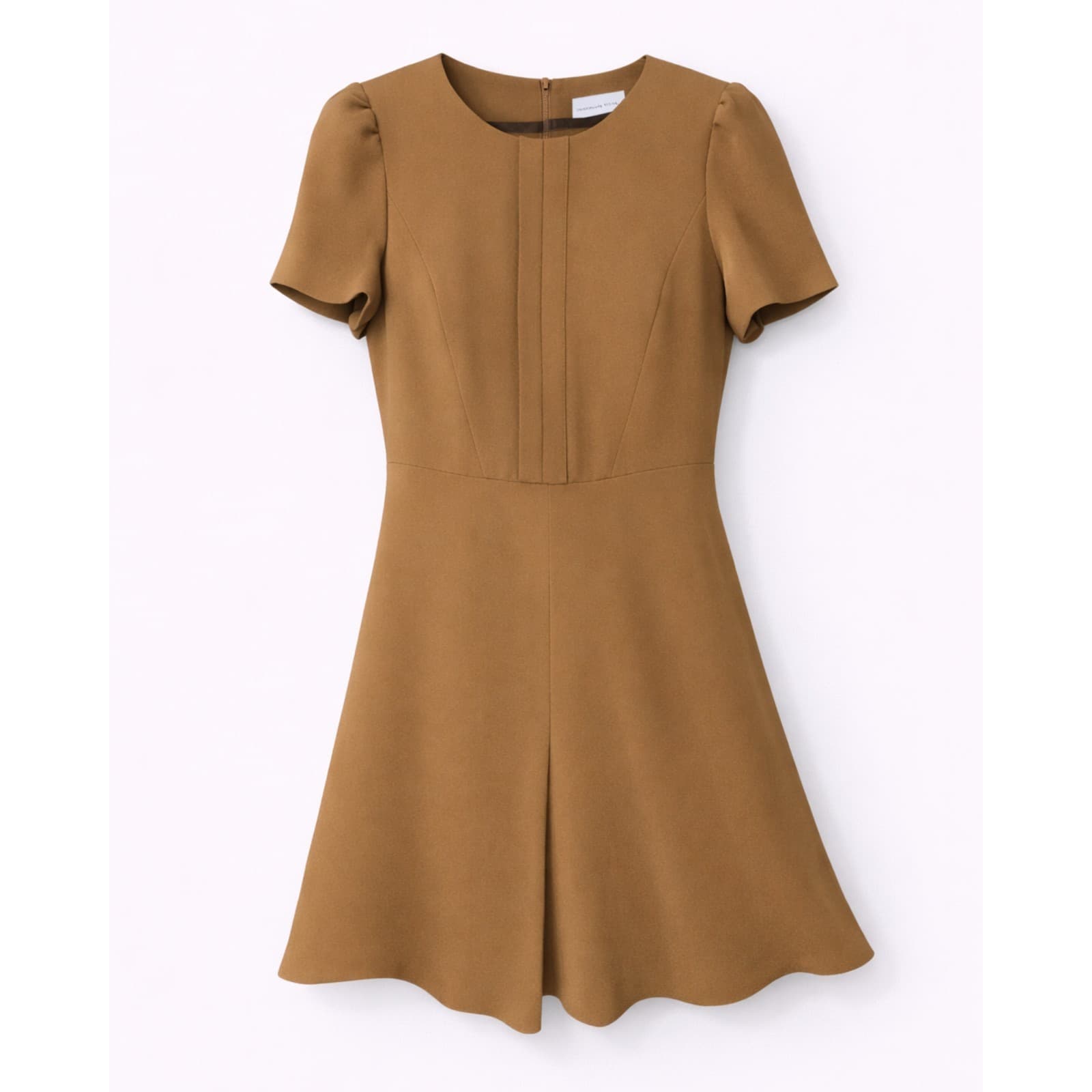 Veronika Maine Dress Tan Yellow Flowy Fit Flare Corporate Work Size Aus 16 US 12 — photo 1 of 7