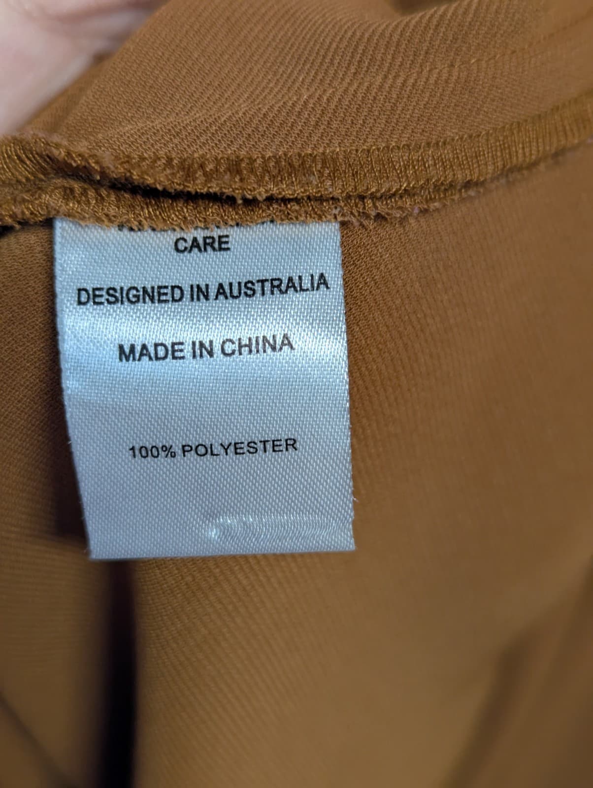 Veronika Maine Dress Tan Yellow Flowy Fit Flare Corporate Work Size Aus 16 US 12 — photo 7 of 7