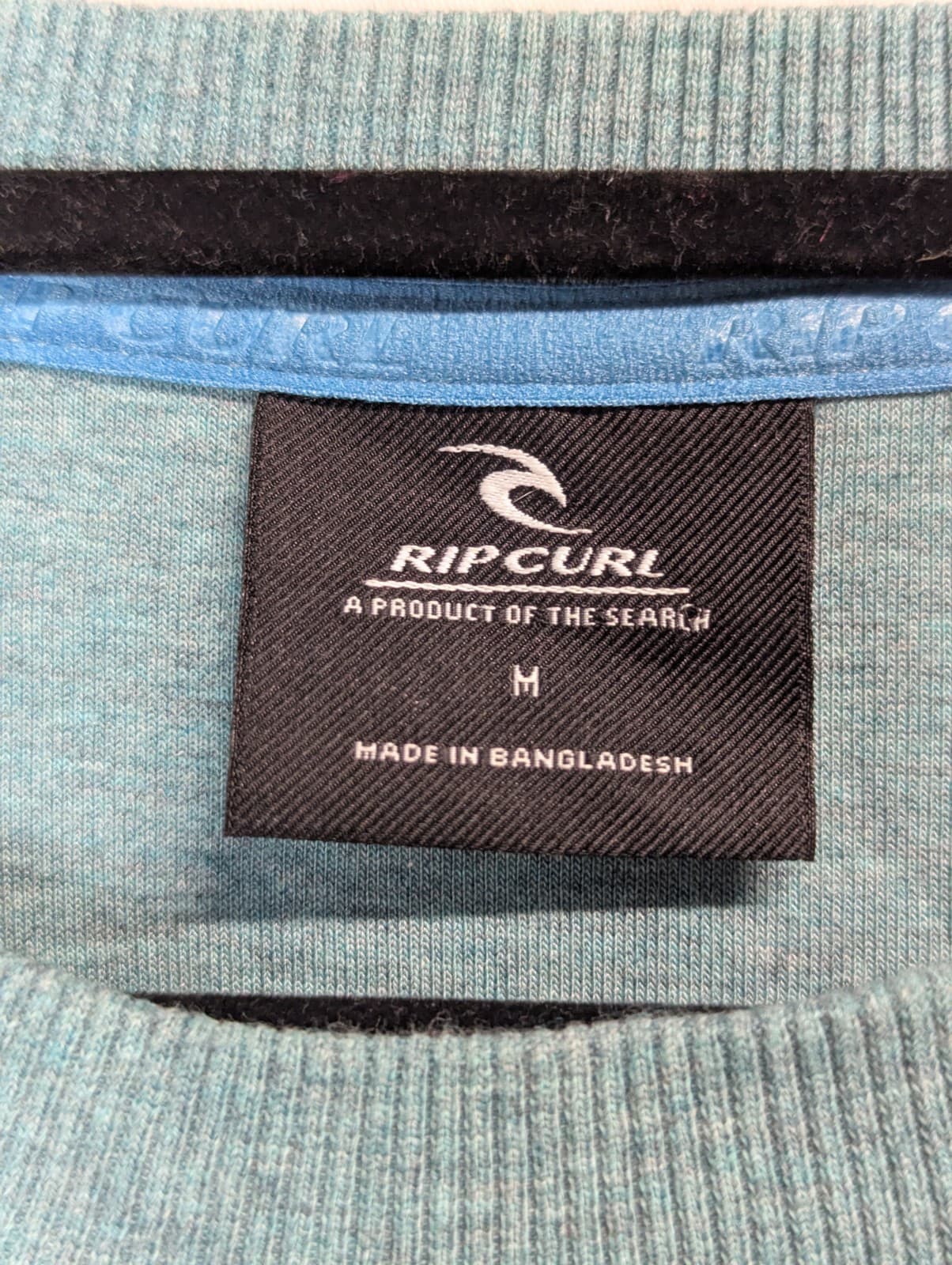 Ripcurl Jumper Vaporcool Crewneck Sweater Size M Mineral Blue Marle Fleece — photo 7 of 12