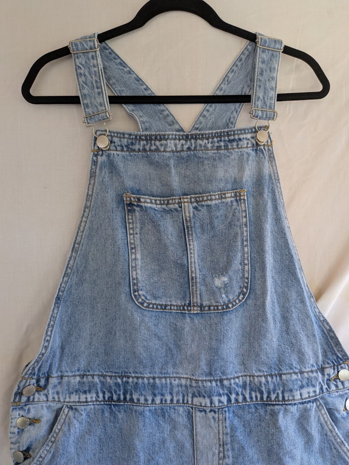 Decjuba Denim Dungarees Size 16 Blue Short Overalls Bib Adjustable Cotton NWT — photo 5 of 9