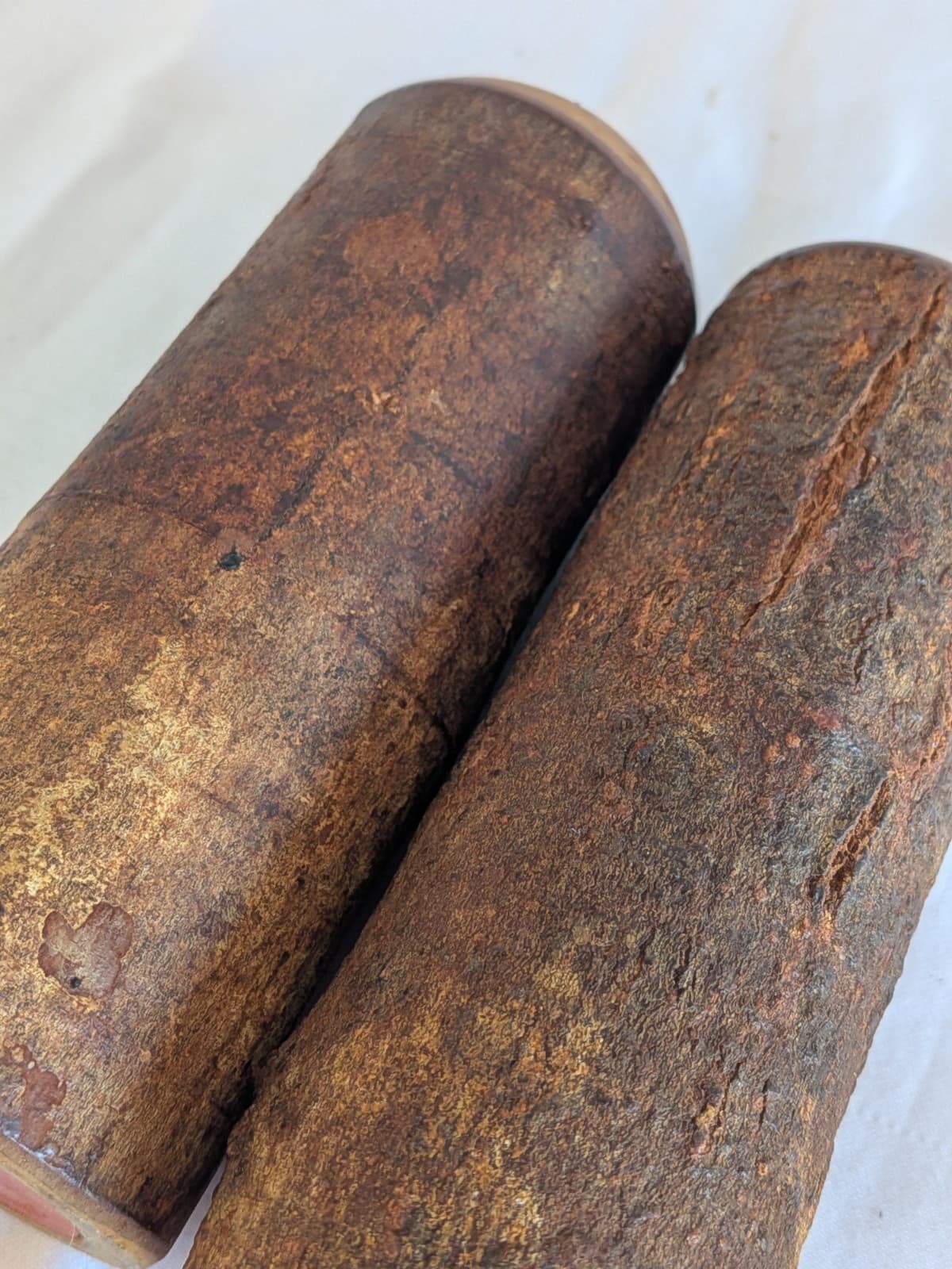Rustic Wooden Salt and Pepper Shakers Bark Wood Farmhouse Kitchen Decor — photo 10 of 10
