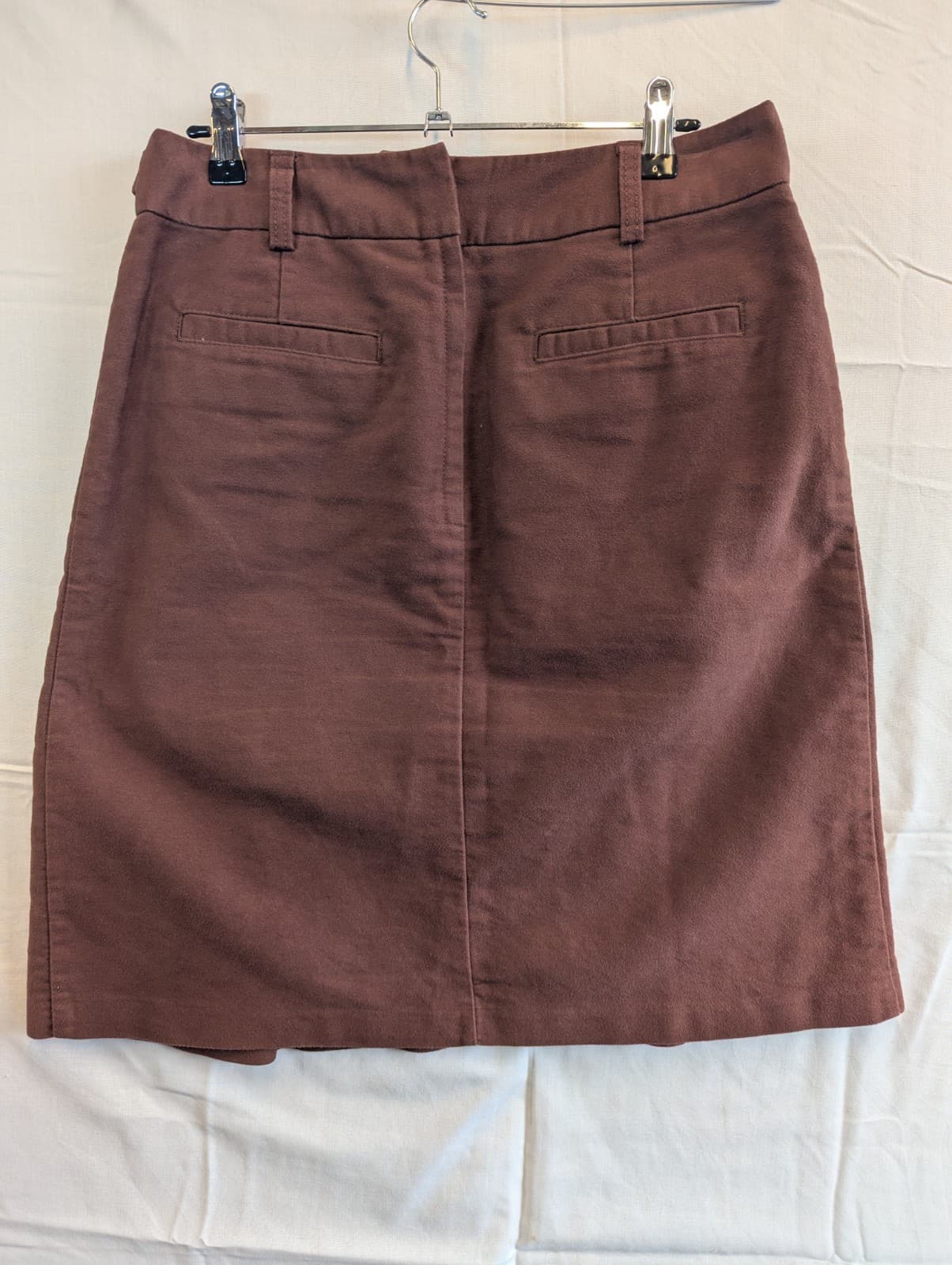 Laura Ashley Shirt Brown Cotton A-Line Belted Waist Pockets Size AUS 10 US 6 — photo 3 of 8