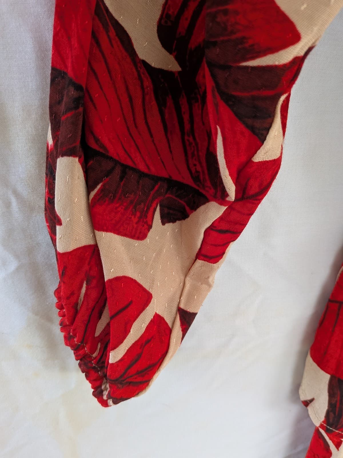 Johanna Ortiz x H&M Ruffled Floral Mini Dress Tropical Red Size Aus 16 — photo 4 of 14