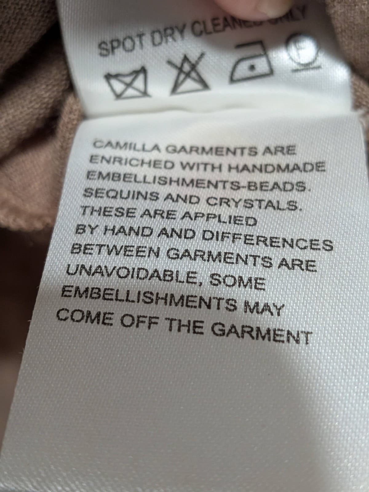 Camilla Kaftan Gargoyles Reach Embellished Crystals Silk Wool Size 2 Top Short — photo 13 of 17