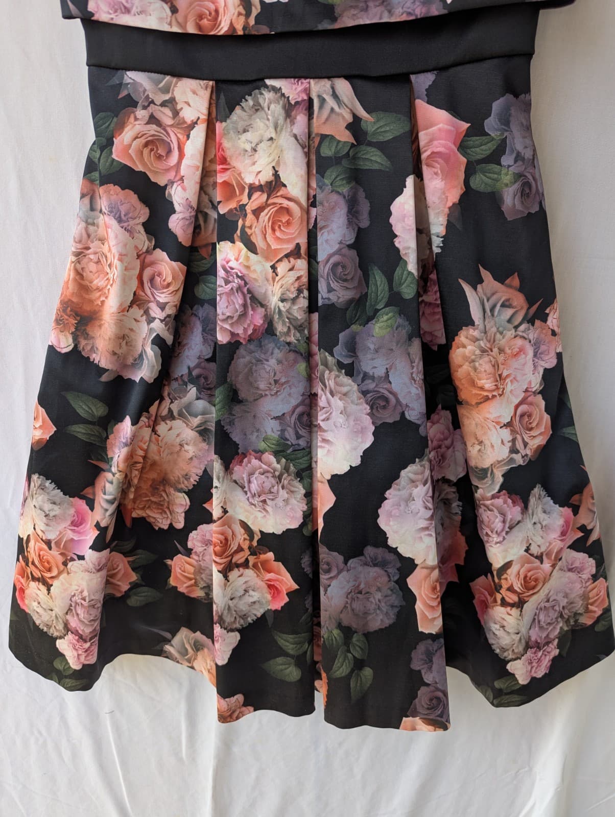 Review Dress Size 10 Aus 6 Us Floral Fit Flare Tulle Lined Party Dress Pockets — photo 3 of 12