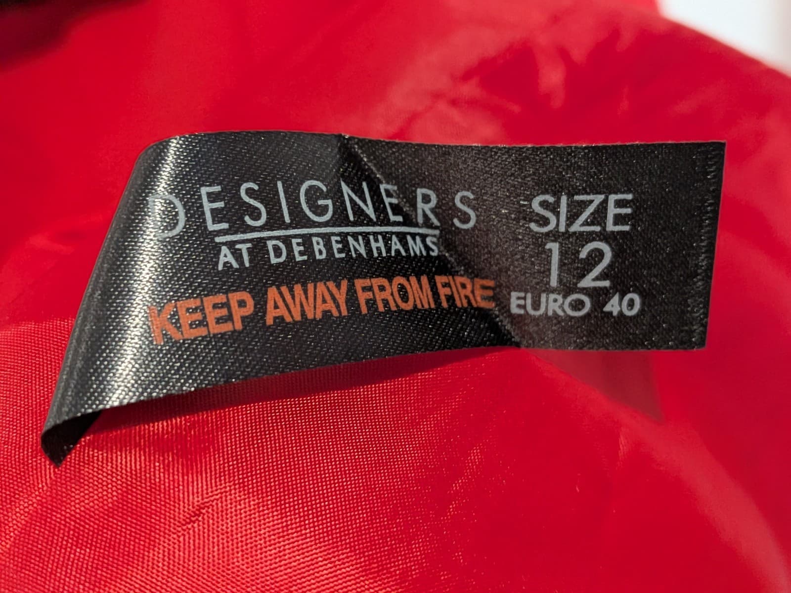 Jasper Conran Red Fit Flare Midi Dress AU 12 Belted Corporate Occasion — photo 9 of 13