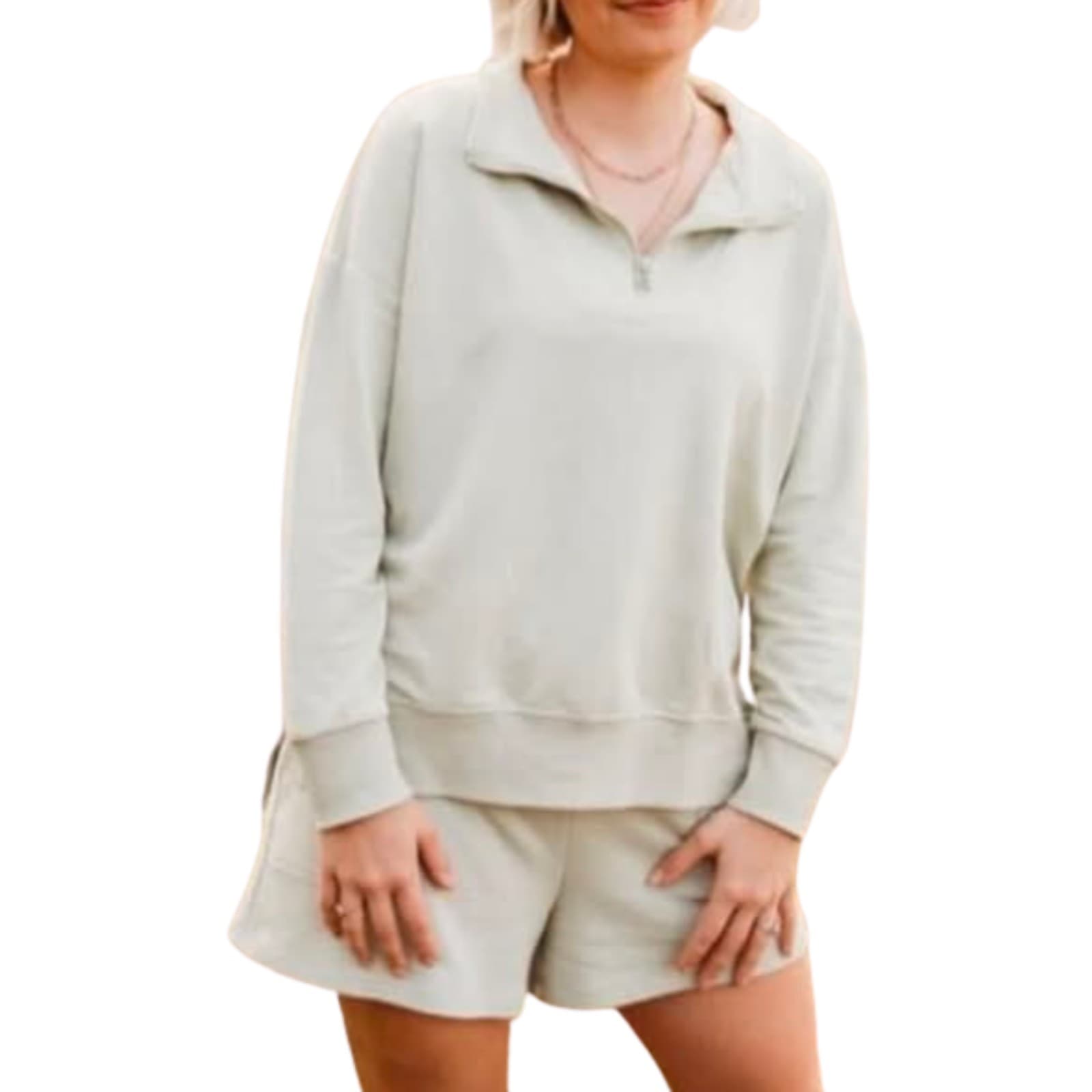 Halo and Horns Jumper Size L Aus 14 Us 10 Green Bamboo Cotton Blend Quarter Zip — photo 1 of 7