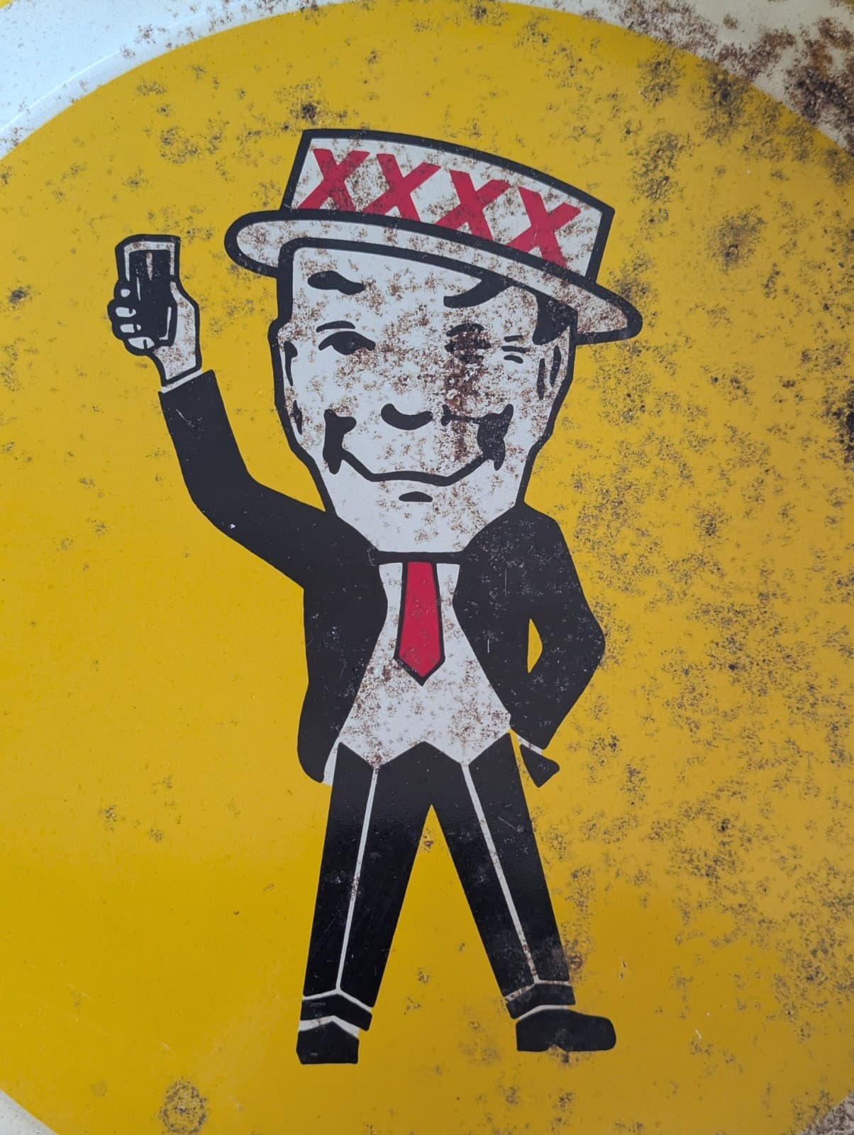 Vintage XXXX Metal Beer Tray Castlemaine Perkins Retro Man Cave Breweriana — photo 5 of 9
