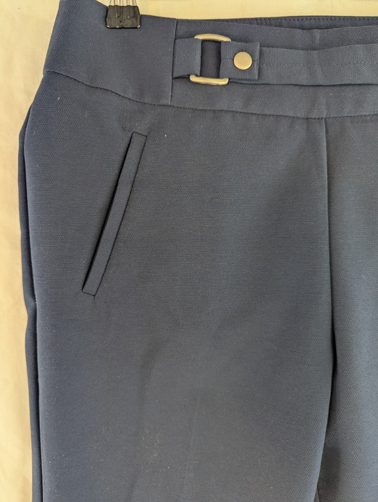 Review Pants Size 8 AUS US 4 Navy Blue Tailored Slim Fit Work Office Trousers — photo 5 of 11