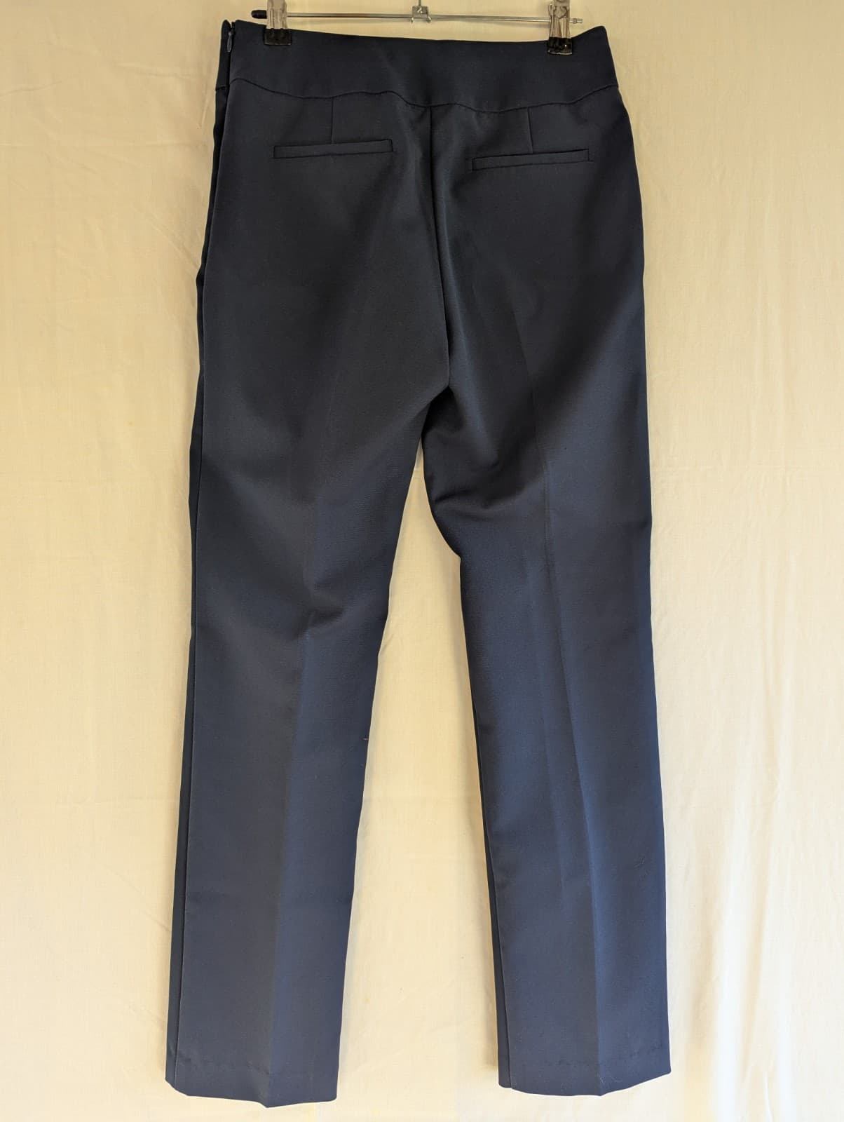 Review Pants Size 8 AUS US 4 Navy Blue Tailored Slim Fit Work Office Trousers — photo 7 of 11